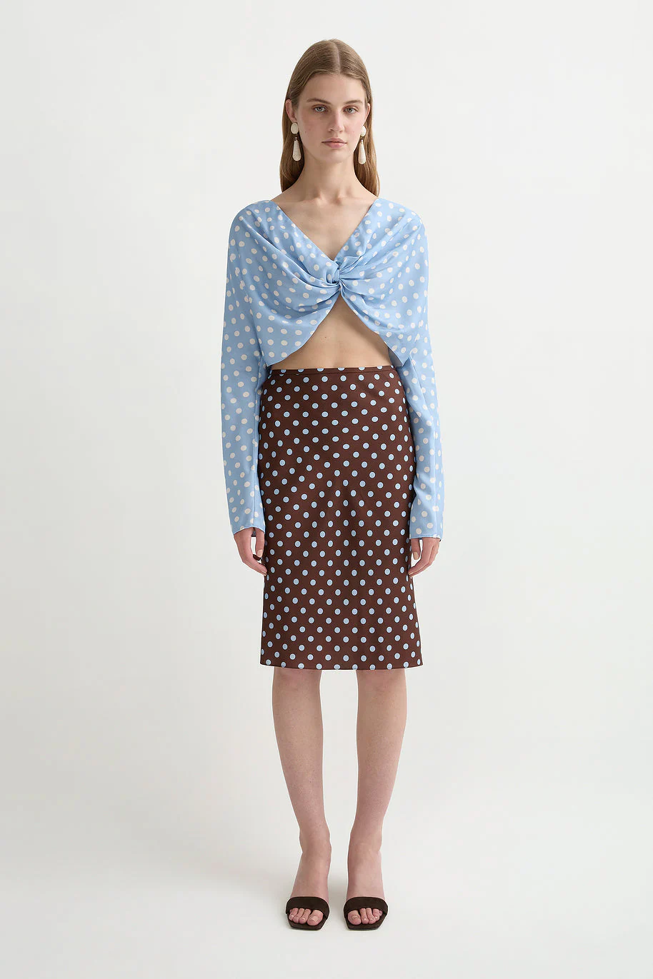 Posse - TILLIE TOP - BLUE POLKA DOT - Image 7