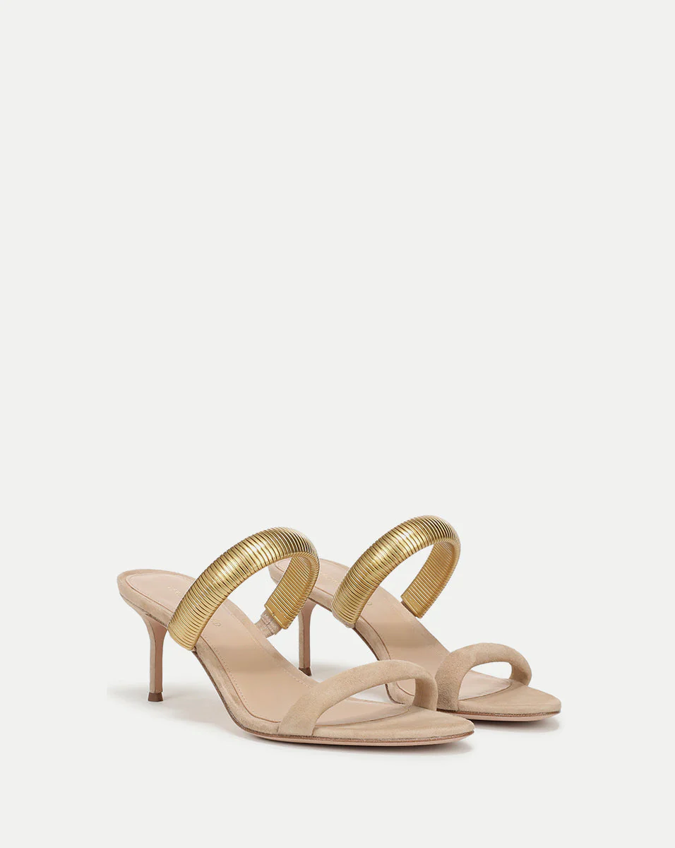 Veronica Beard - Tobin Gold Band Sandal - Image 2