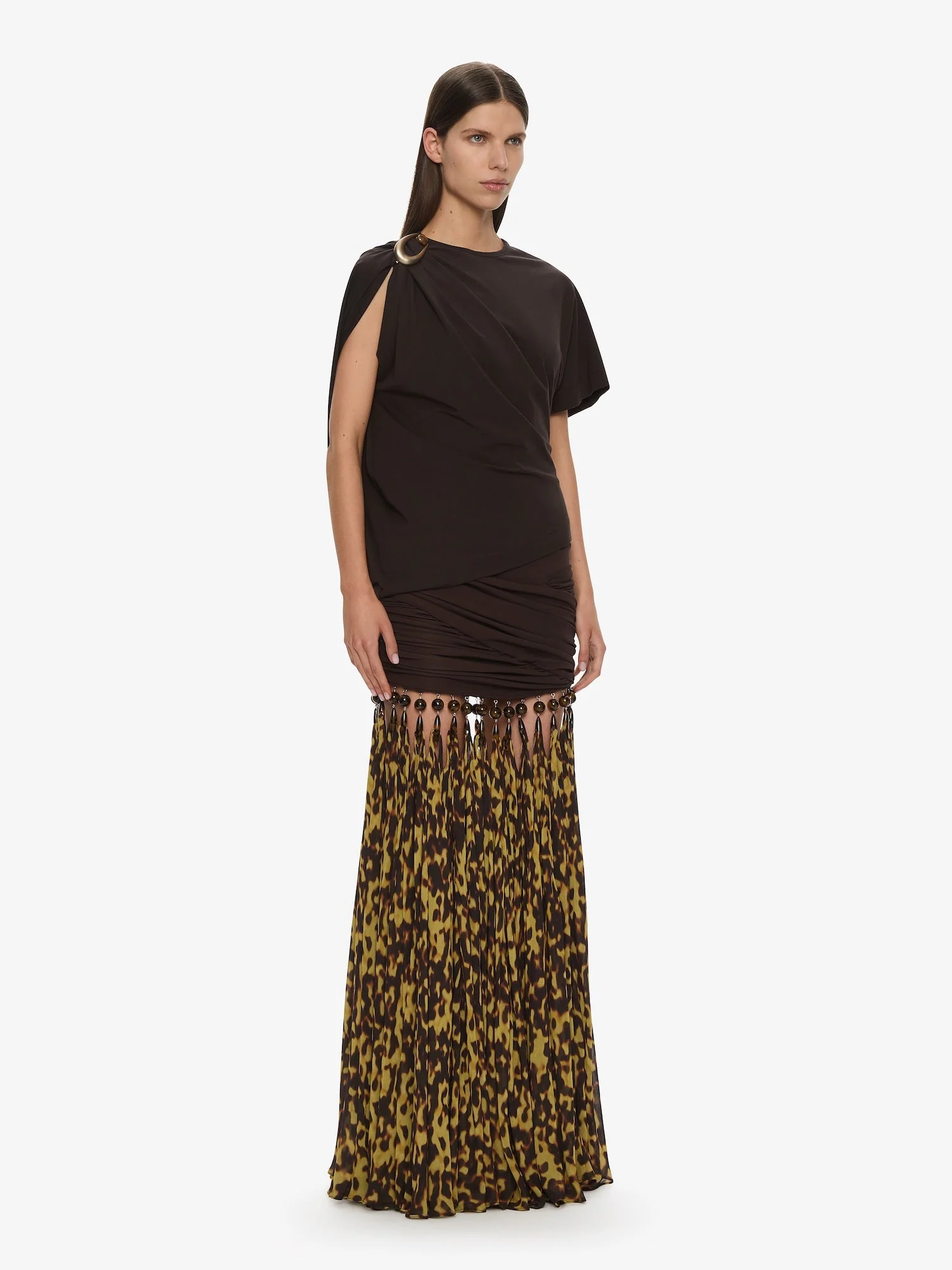 Christopher Esber - Tortoiseshell Droplet Jersey Skirt - Image 3