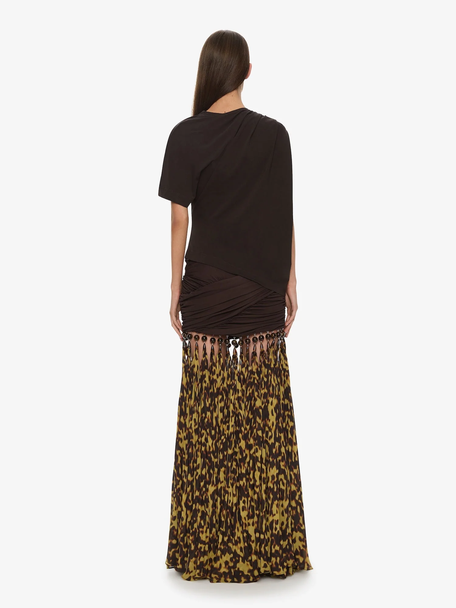 Christopher Esber - Tortoiseshell Droplet Jersey Skirt - Image 4