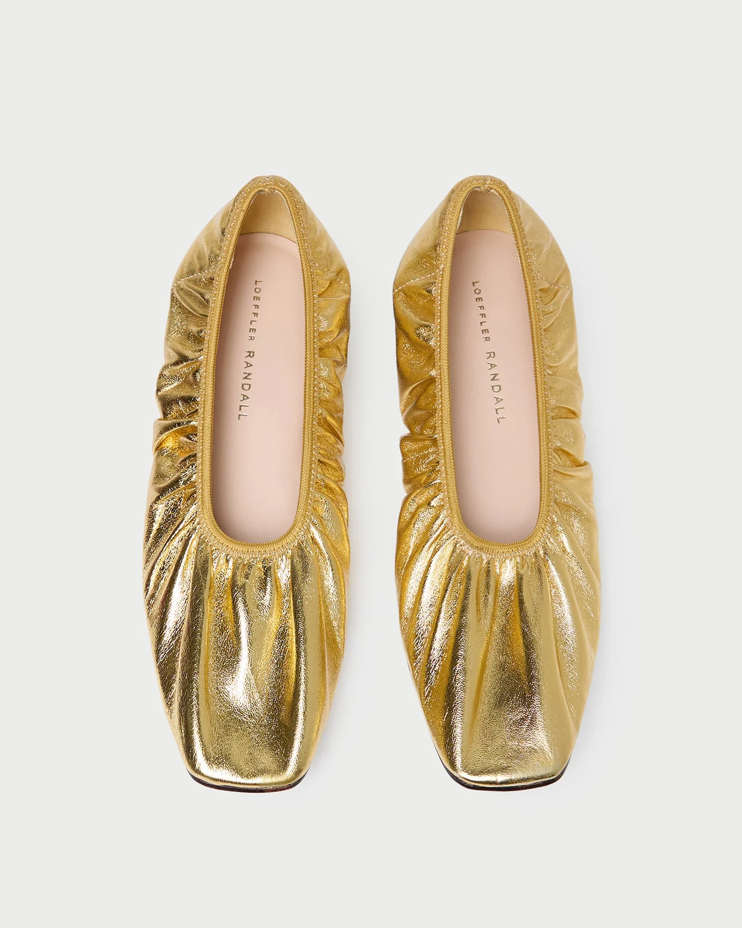 Loeffler Randall - Tove Gold Leather Ballet Flat