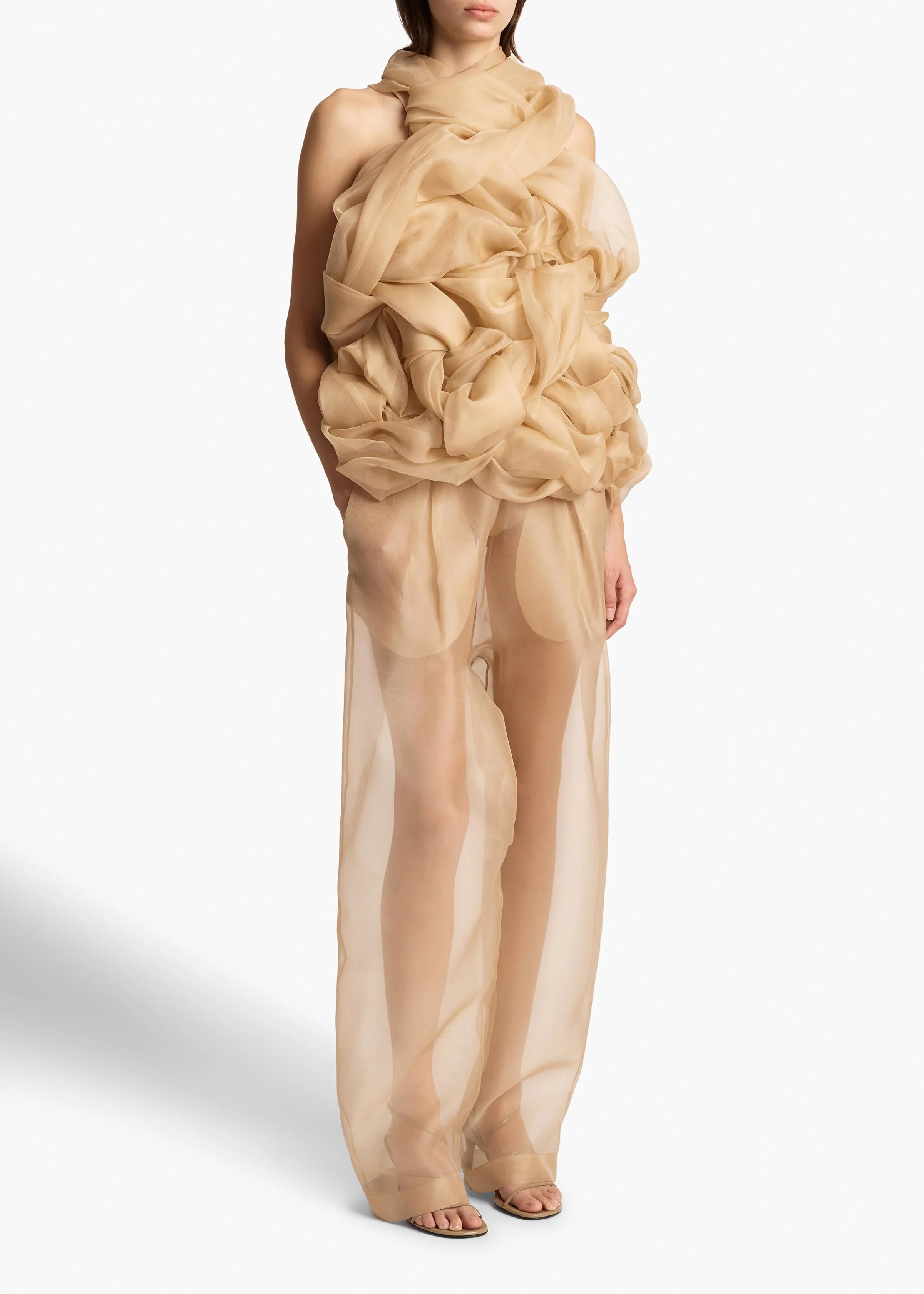 Khaite - Trenton Pant in Beige - Image 9