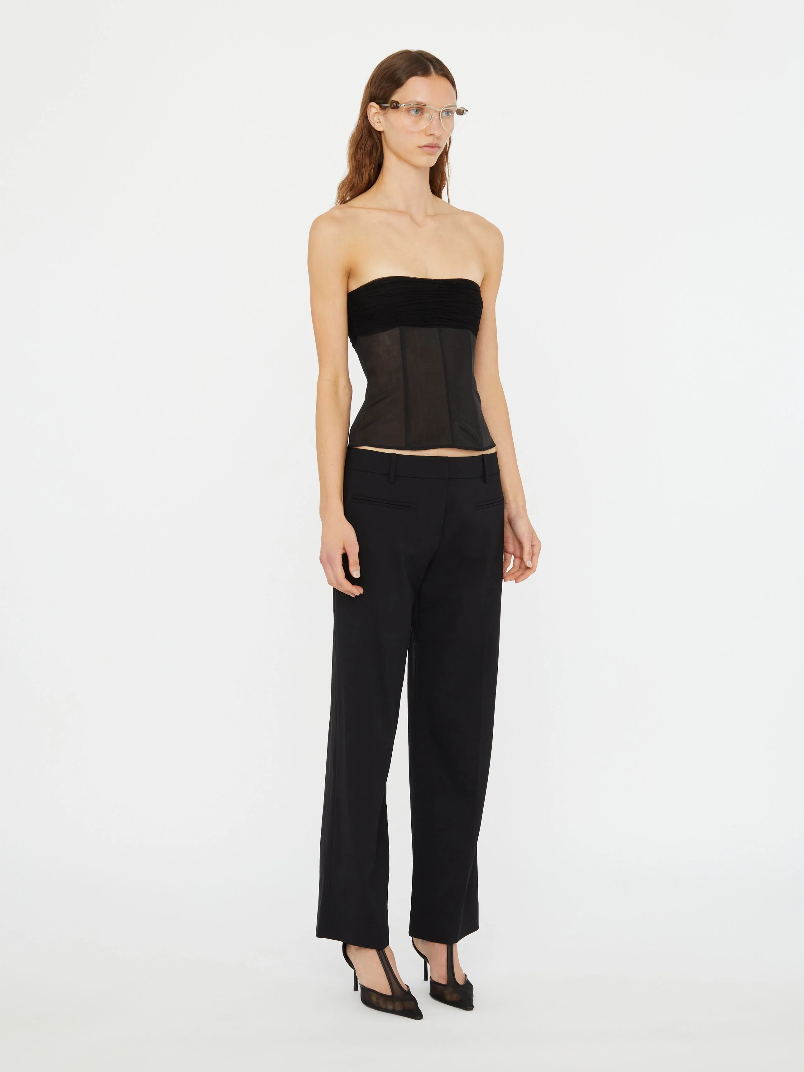 Christopher Esber - Tulle Overlay Corset - Image 3