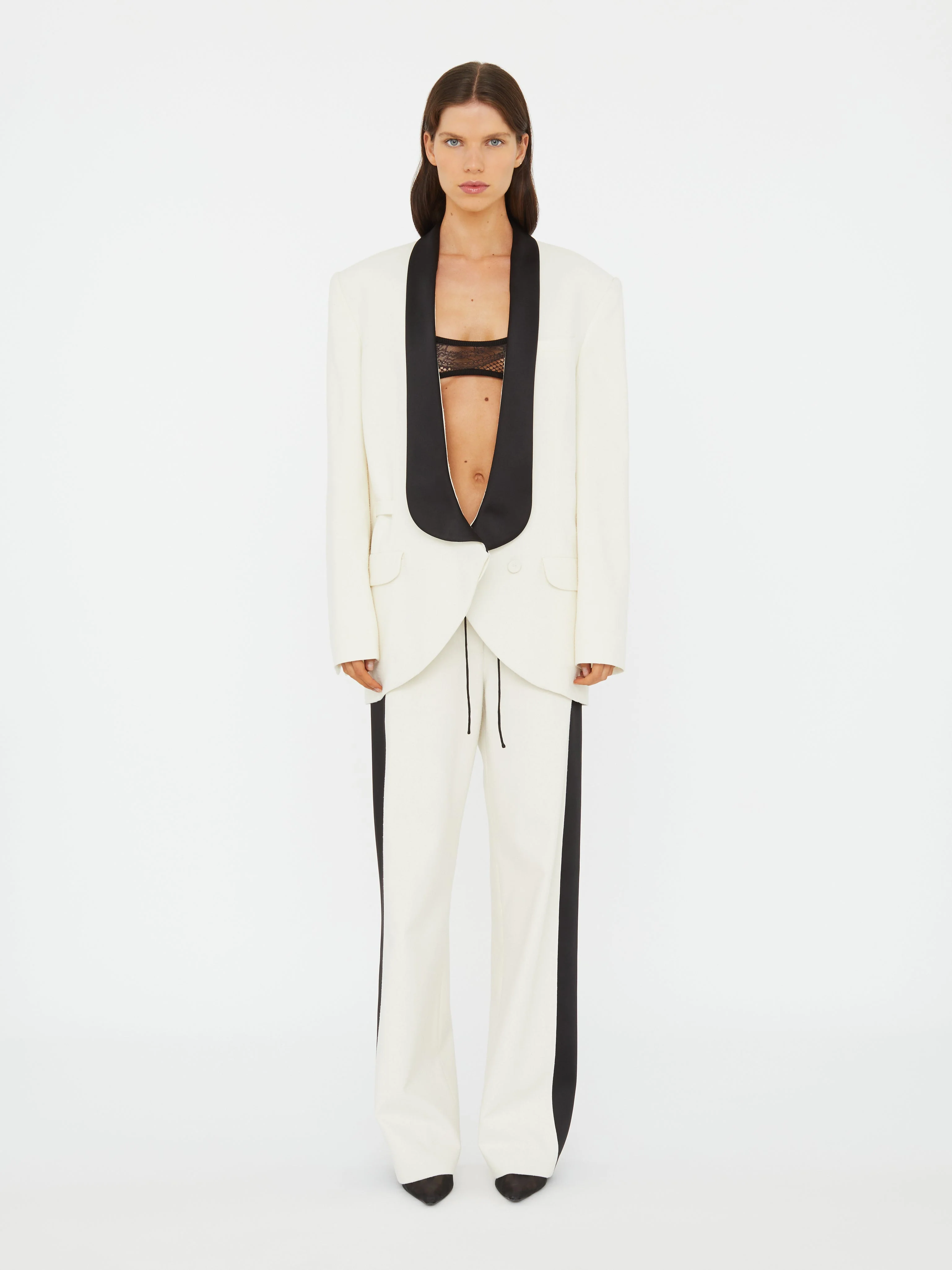 Christopher Esber - Tuxedo Contrast Silk Trouser - Image 2
