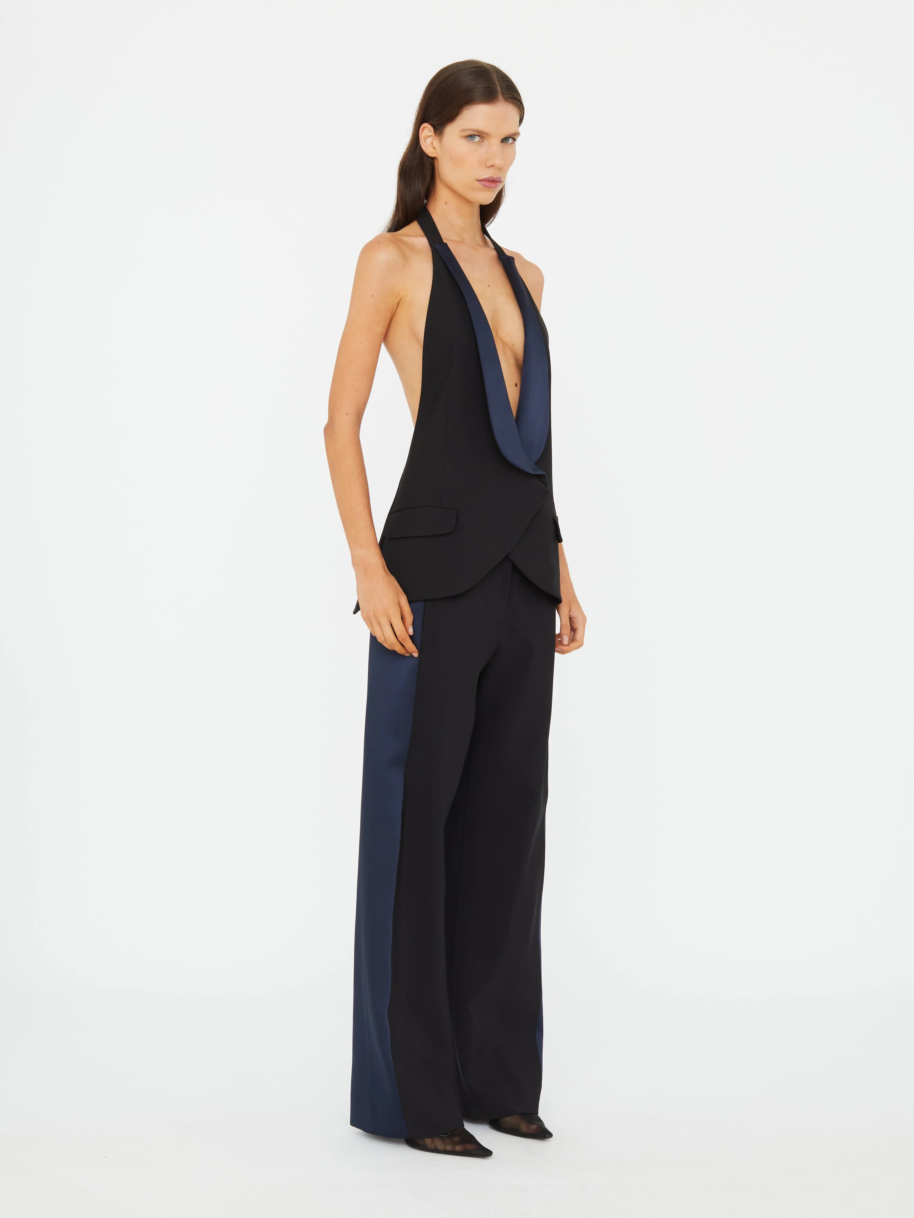 Christopher Esber - Tuxedo Contrast Wool Vest - Image 3