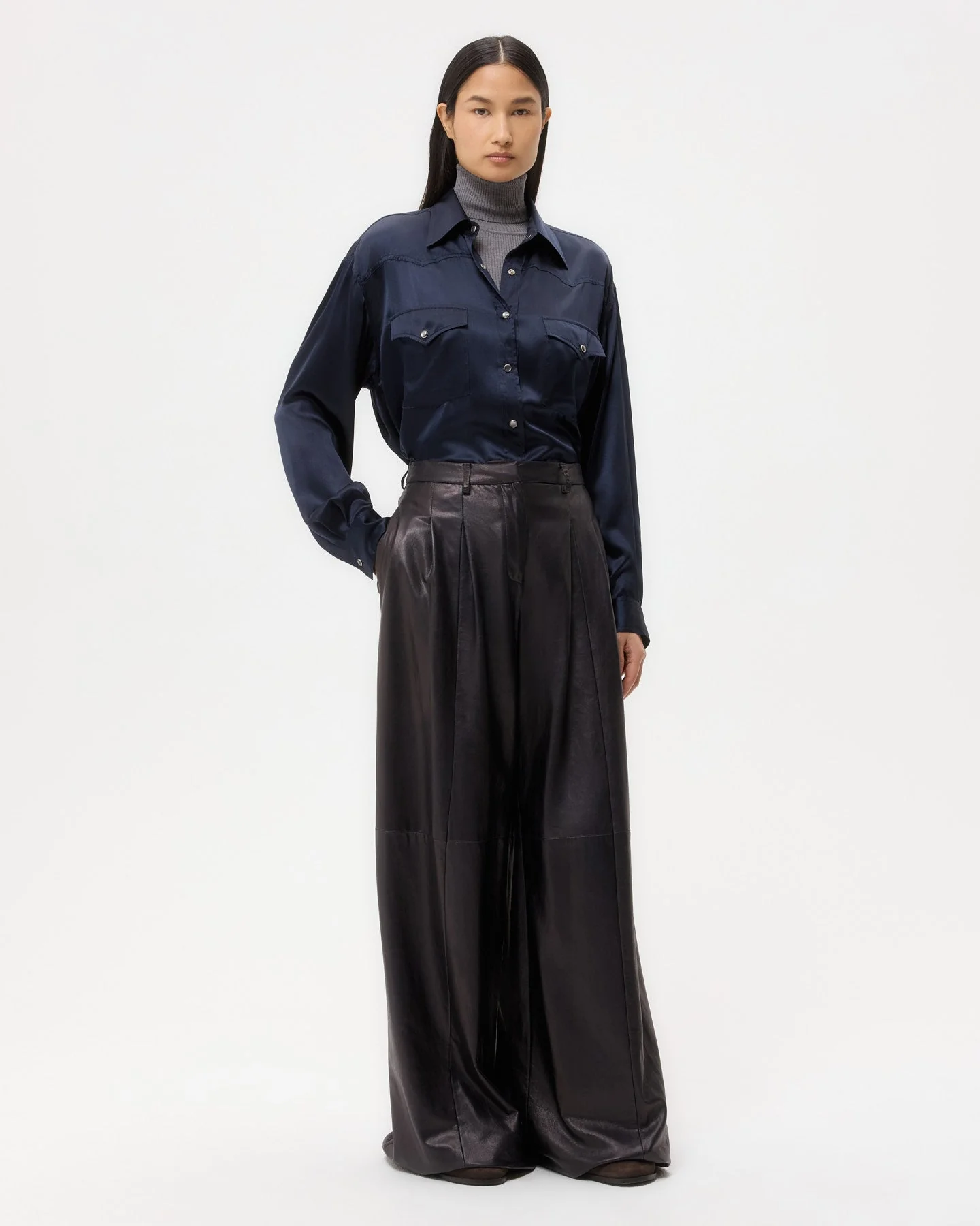 TWP - Avery Pant in Leather - Image 2