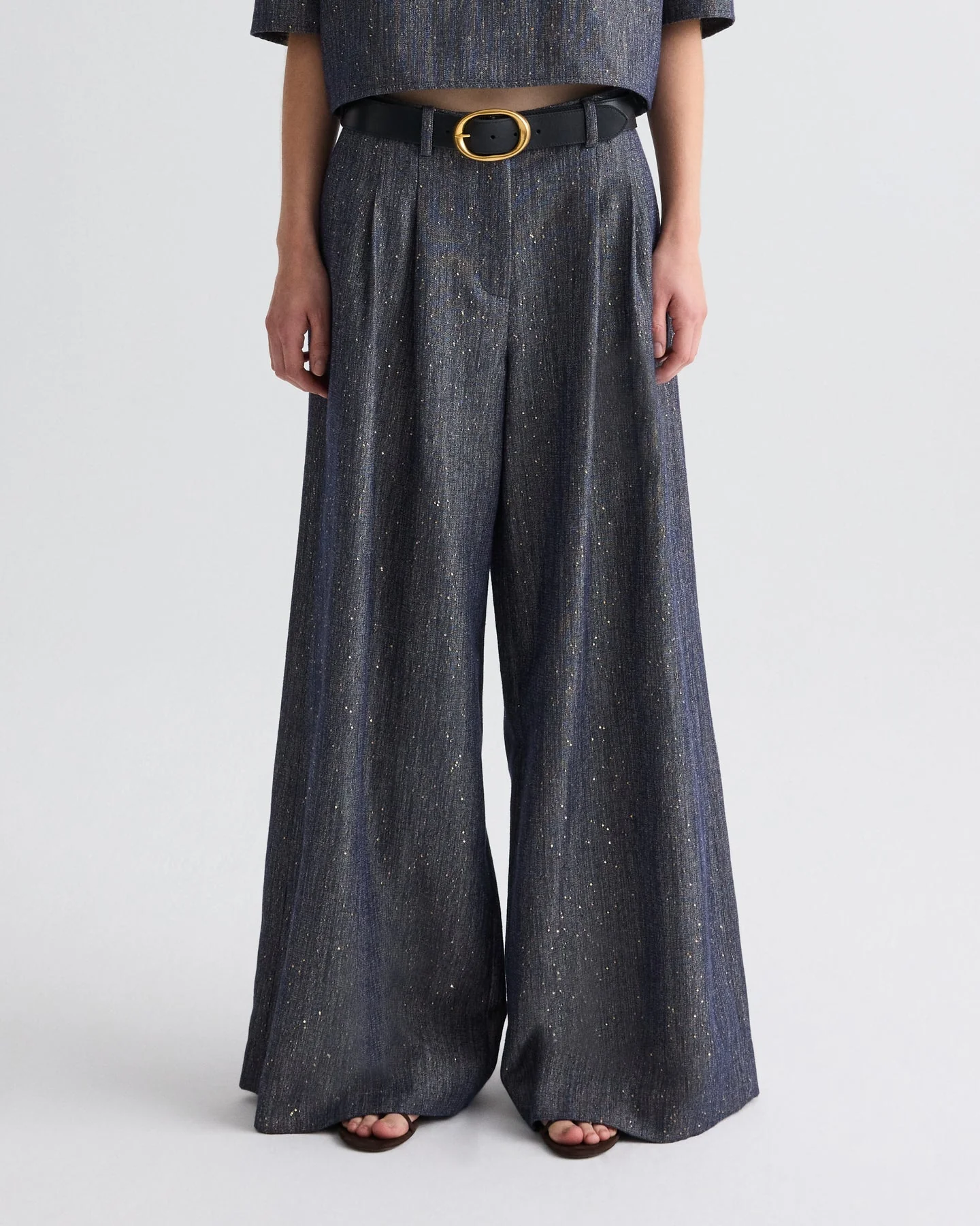 TWP - Avery Pant in Sequined Denim - Image 2