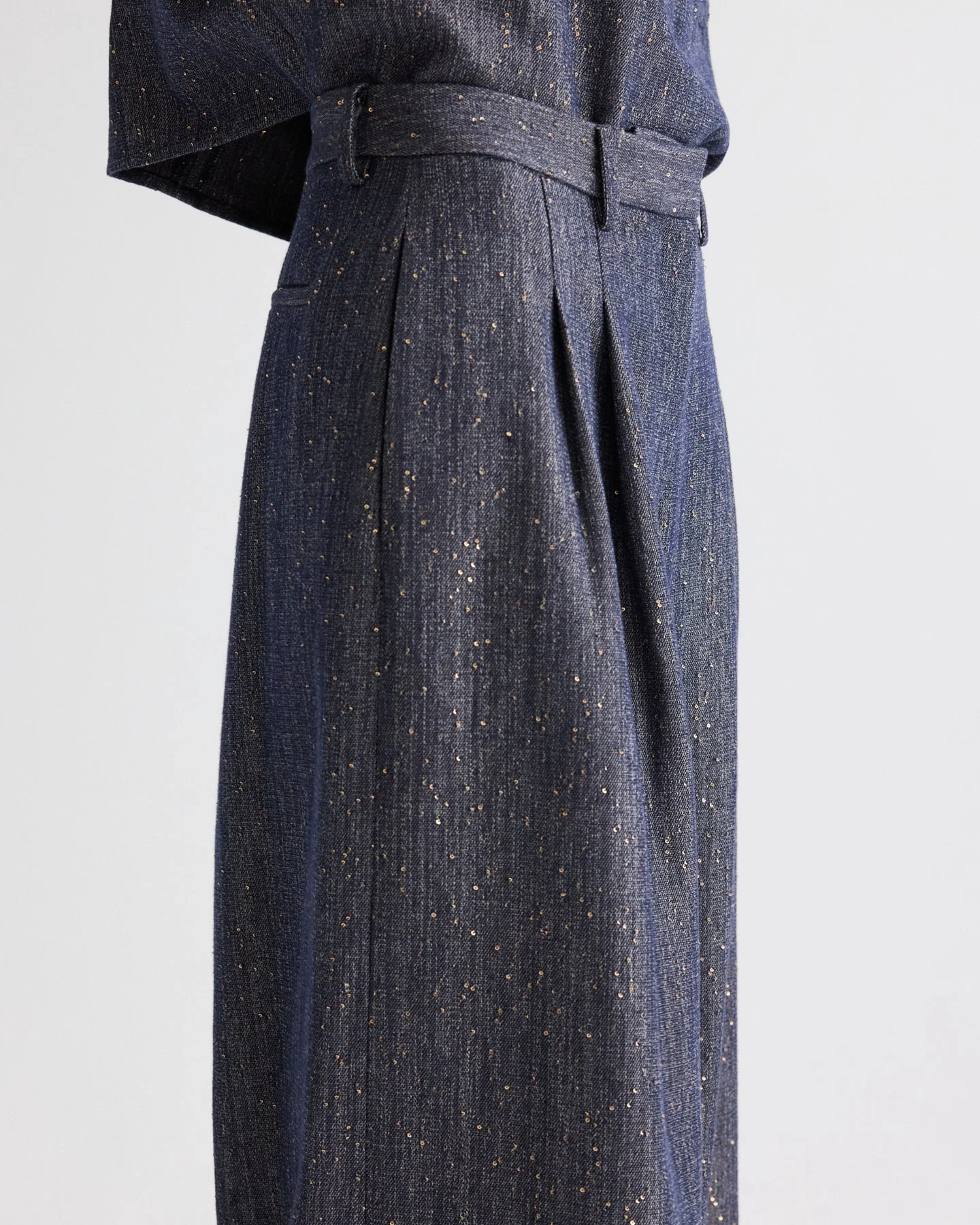 TWP - Avery Pant in Sequined Denim - Image 4