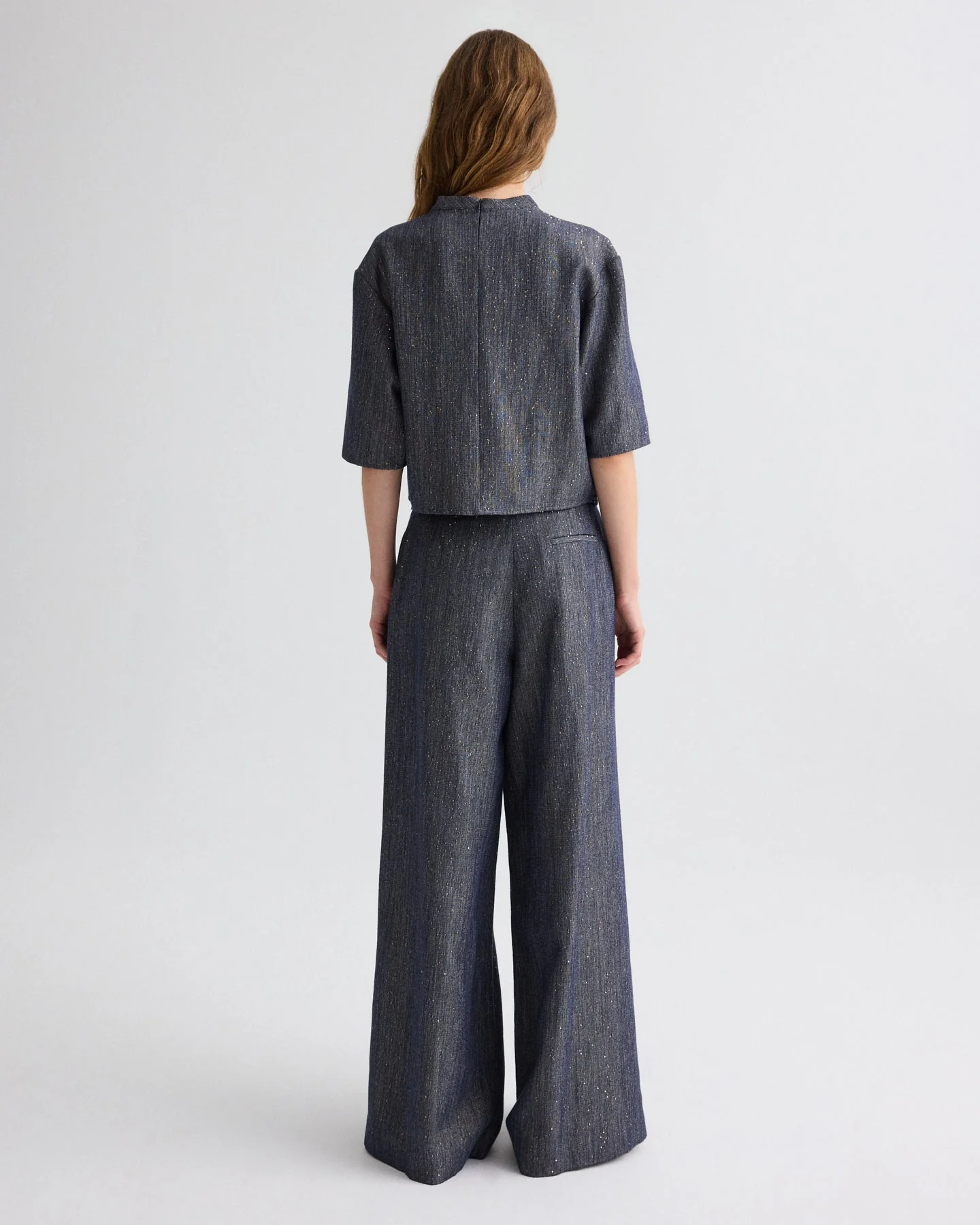 TWP - Avery Pant in Sequined Denim - Image 5