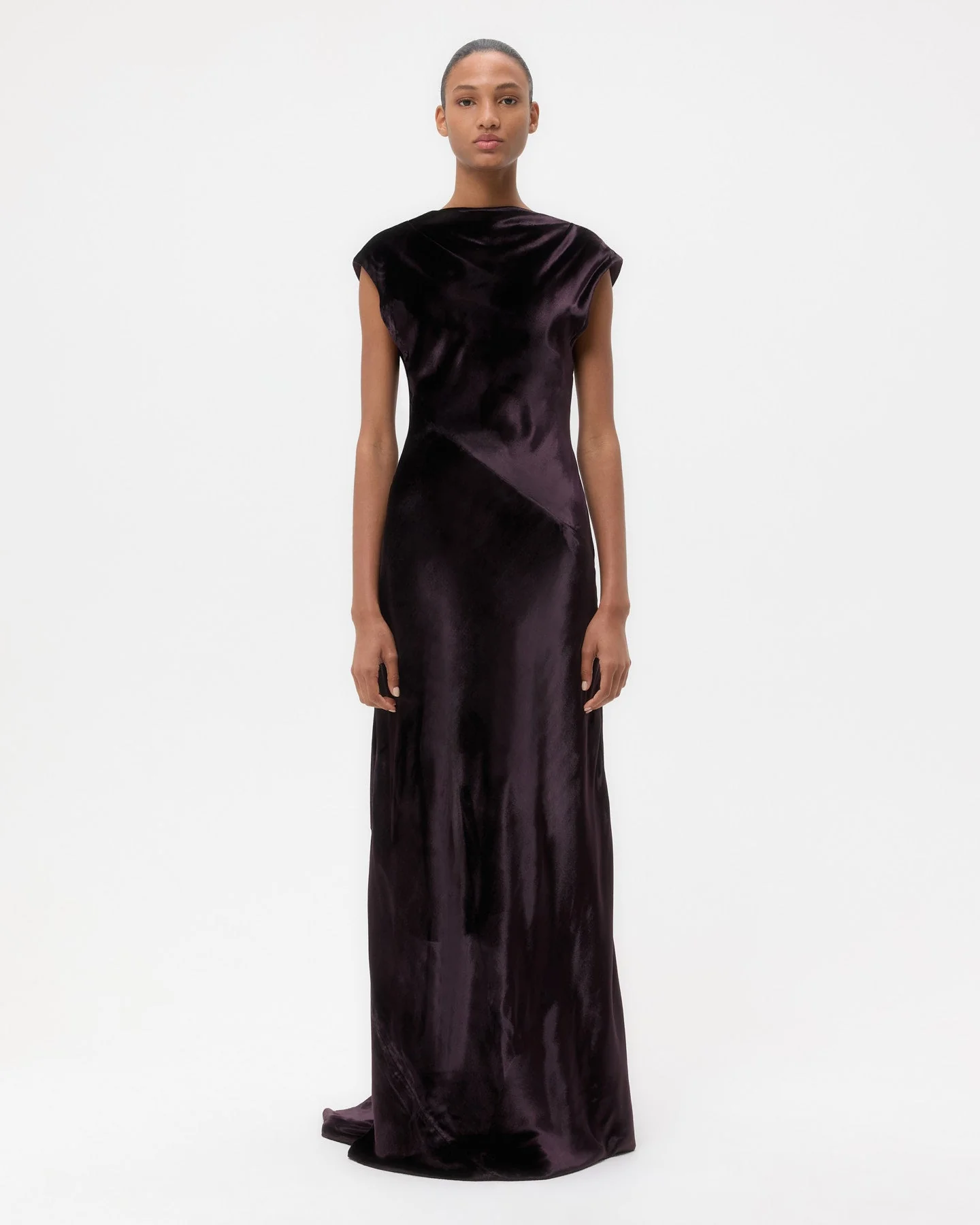 TWP - Back To You Dress in Stretch Light Velvet - Image 5