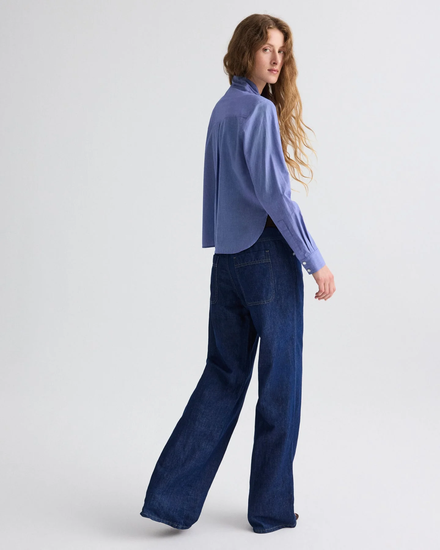TWP - Blue Jean Baby in Cotton Linen Denim - Image 4