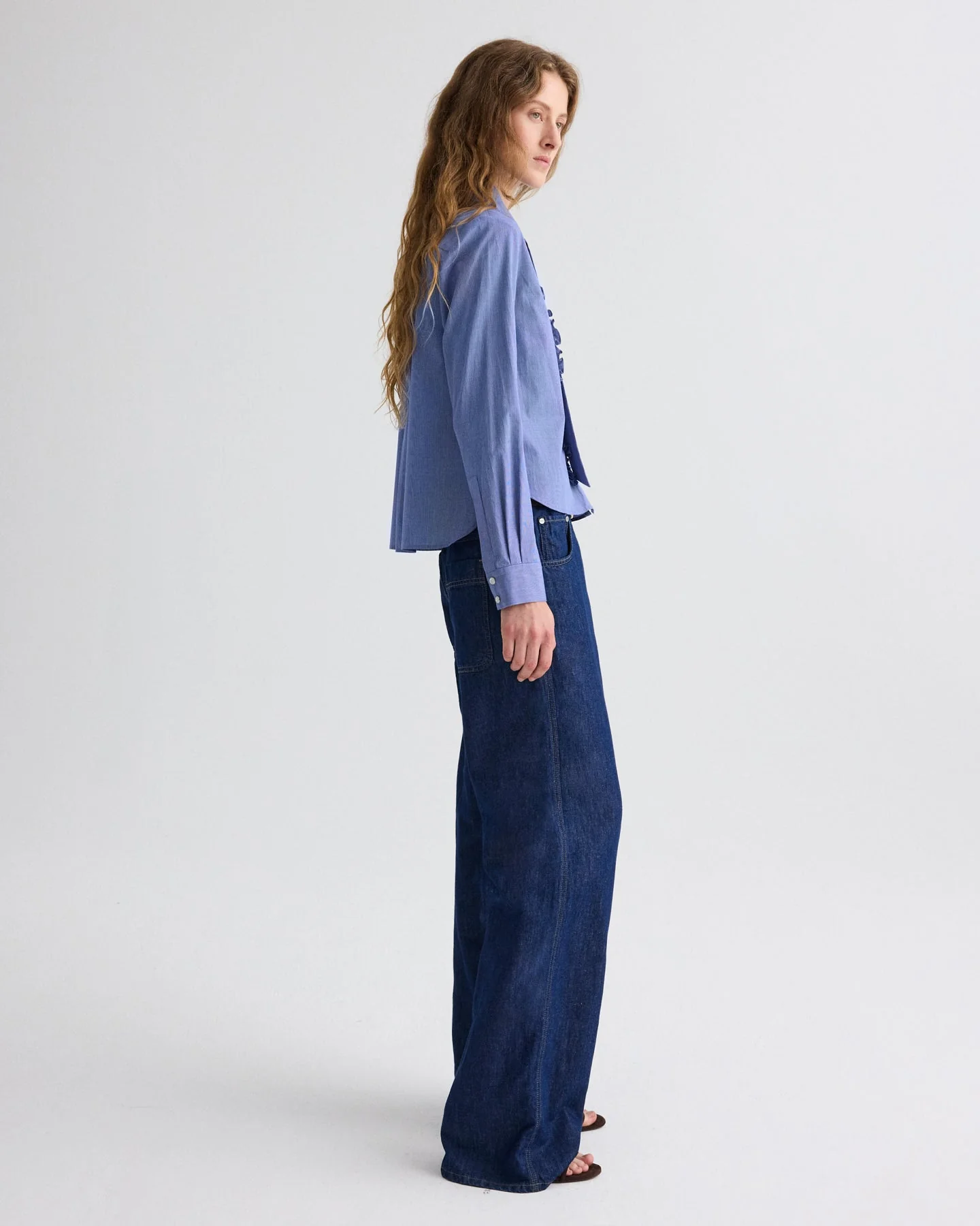TWP - Blue Jean Baby in Cotton Linen Denim - Image 5