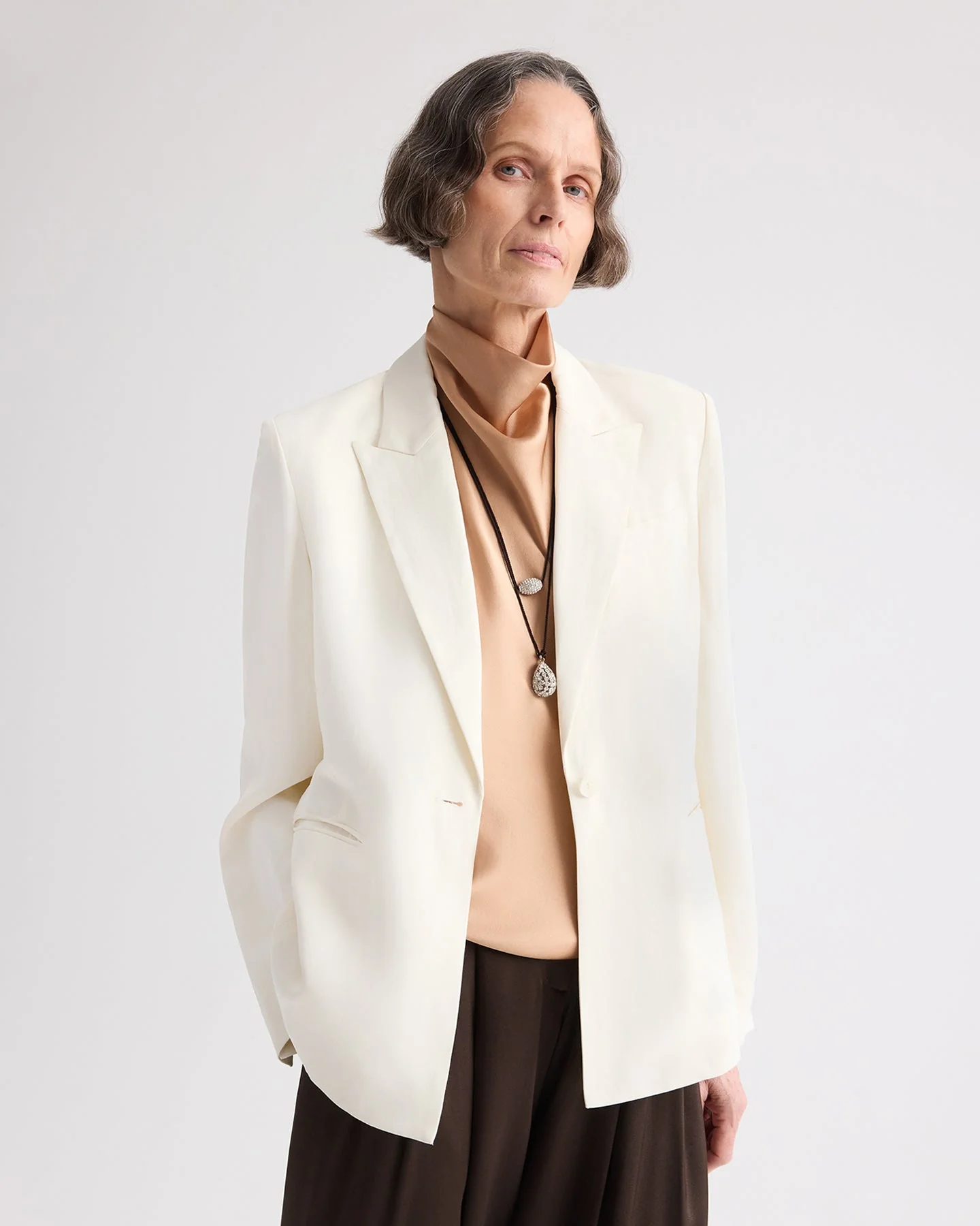 TWP - Boy Blazer in Coated Viscose Linen