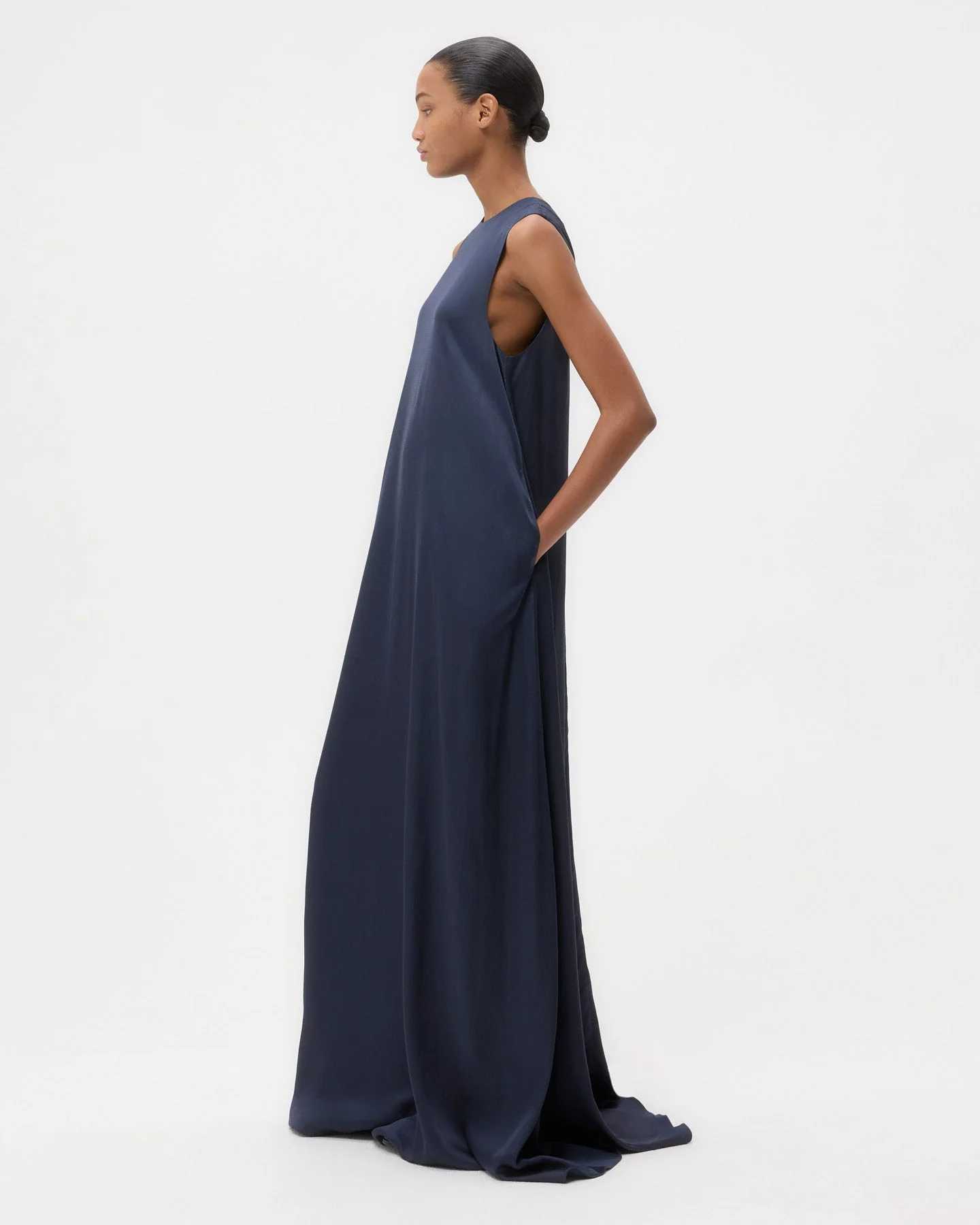 TWP - Capitol Dress in Hammered Viscose Satin - Image 2