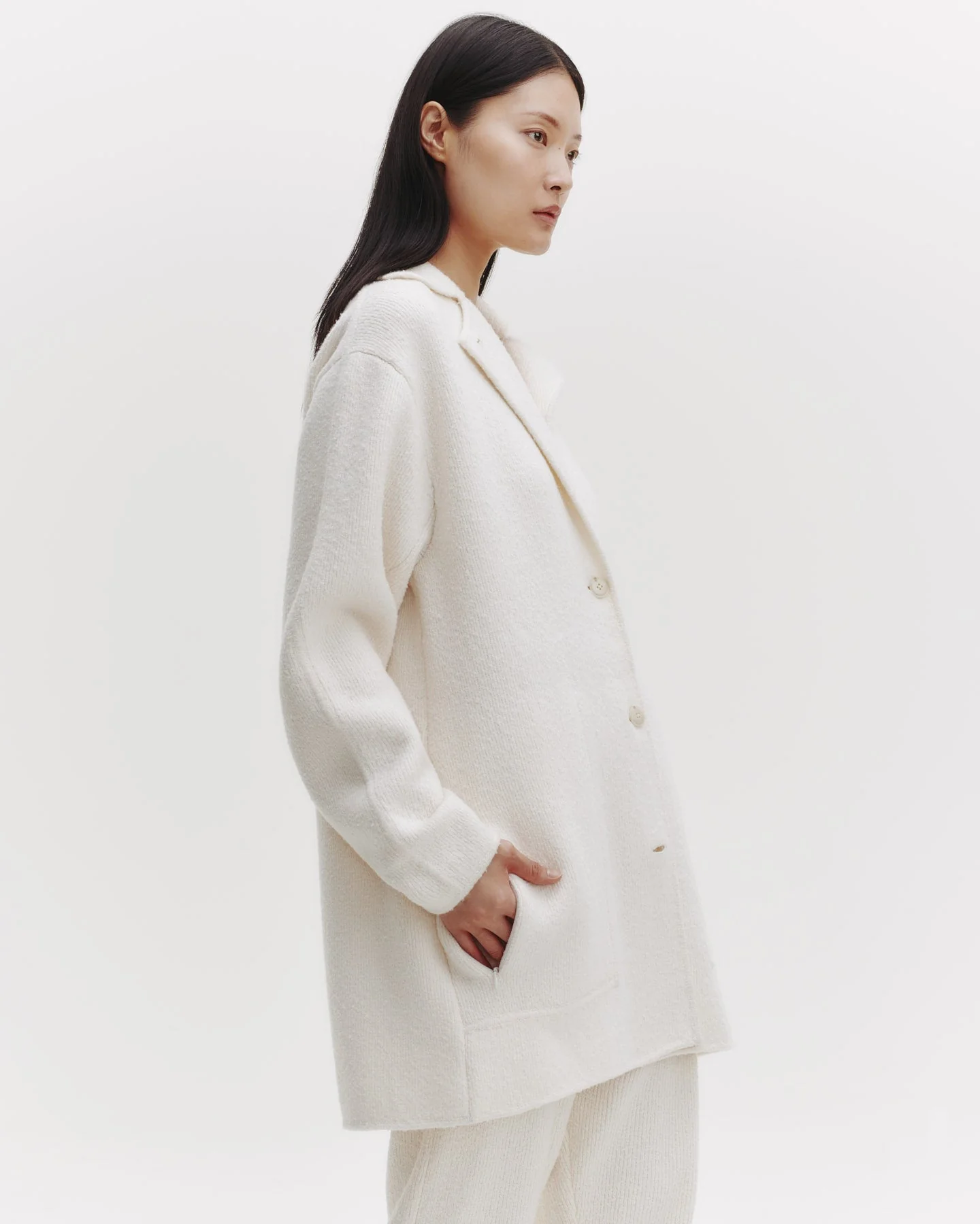 TWP - Car Coat in Nubby Cashmere Silk - Image 4