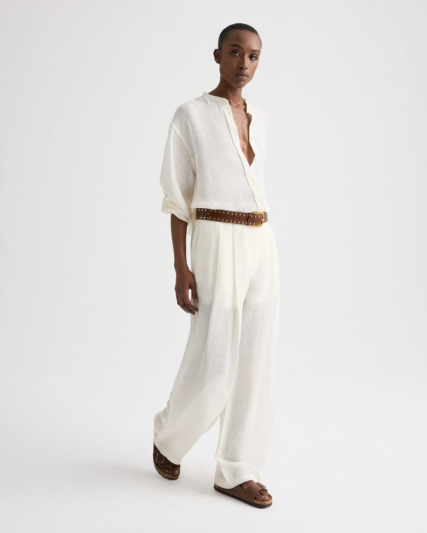 TWP - Carries Trouser in Silk Linen Gauze