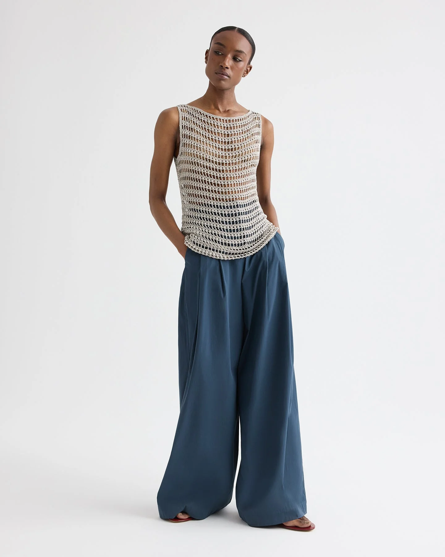 TWP - Cleo Tank in Cotton Canvas - Image 2