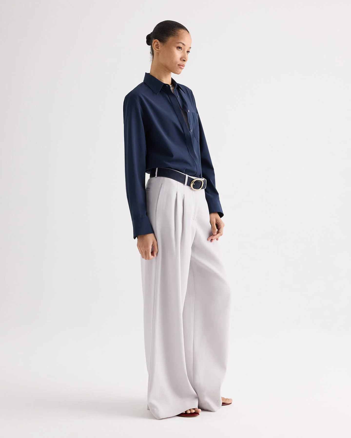 TWP - Cowboy Update Shirt in Ultrafine Twill Suiting - Image 4