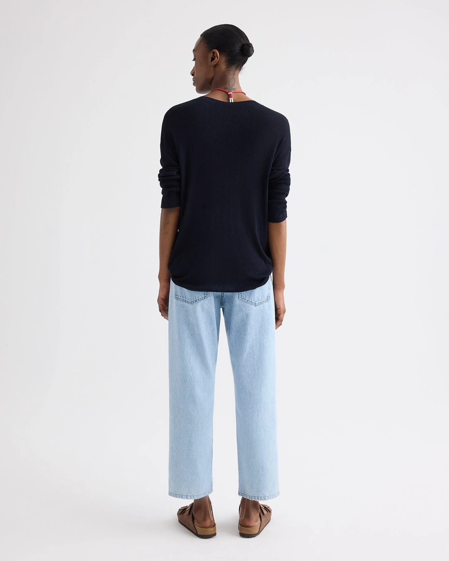 TWP - Cropped Mid Rise Jeans in Denim - Image 5