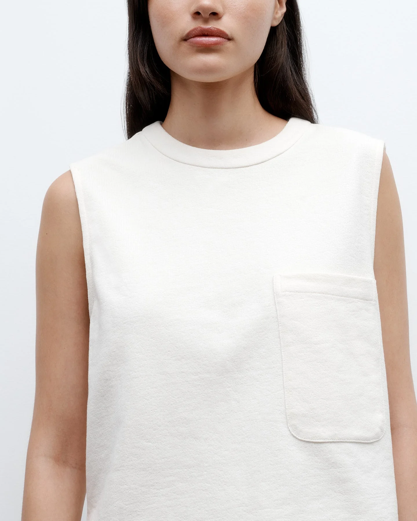 TWP - Cropped Muscle Tank in French Terry - Image 4