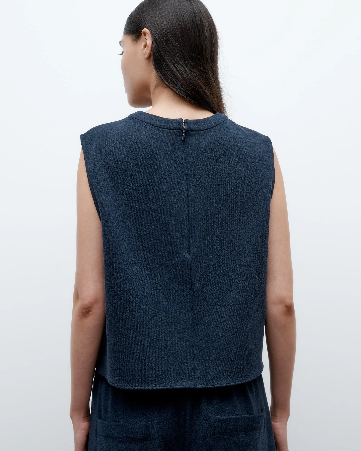 TWP - Cropped Muscle Tank in French Terry - Image 4