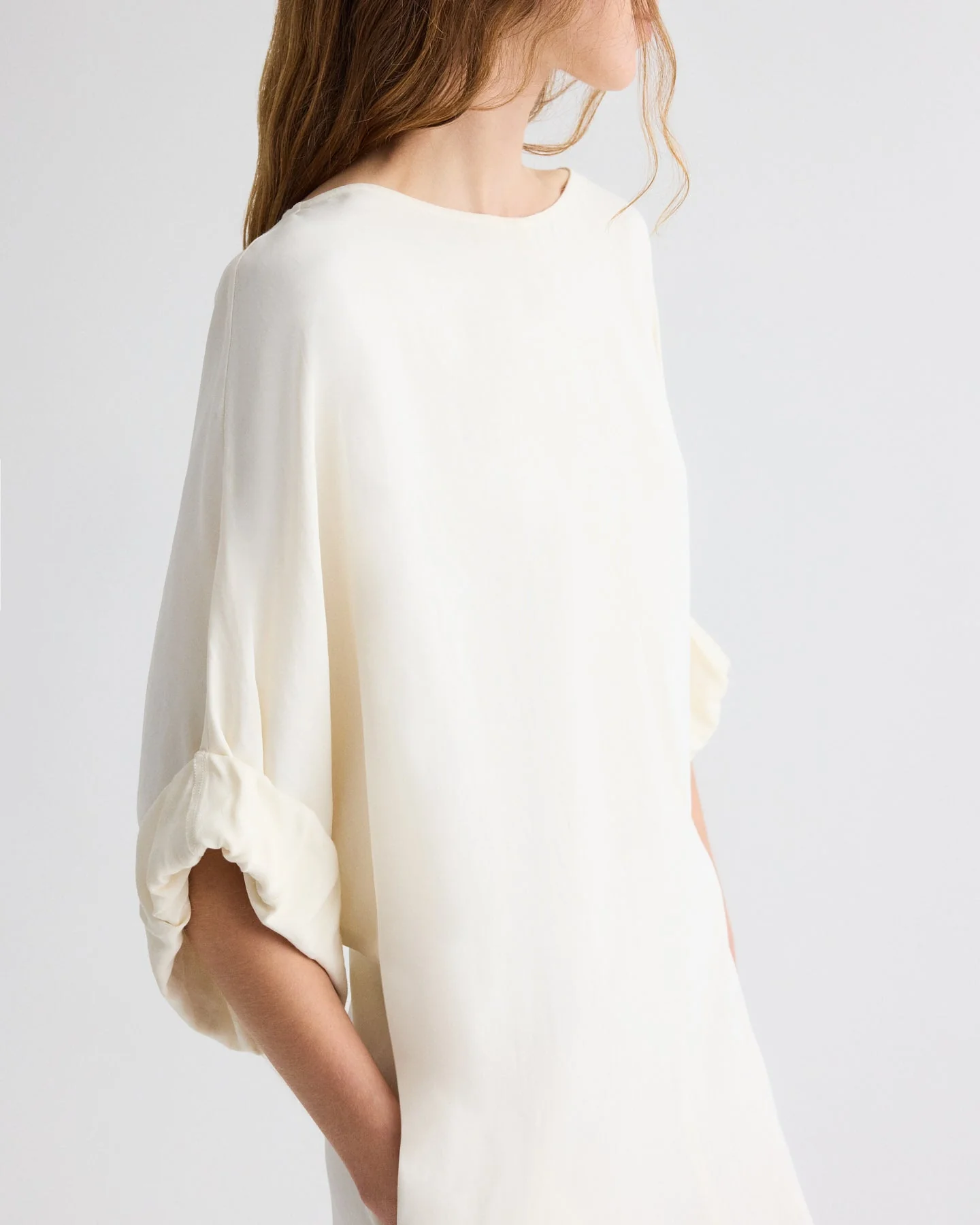 TWP - Dress for B Dress in Coated Viscose Linen - Image 3