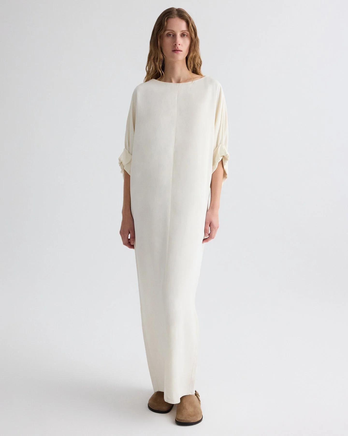 TWP - Dress for B Dress in Coated Viscose Linen - Image 4