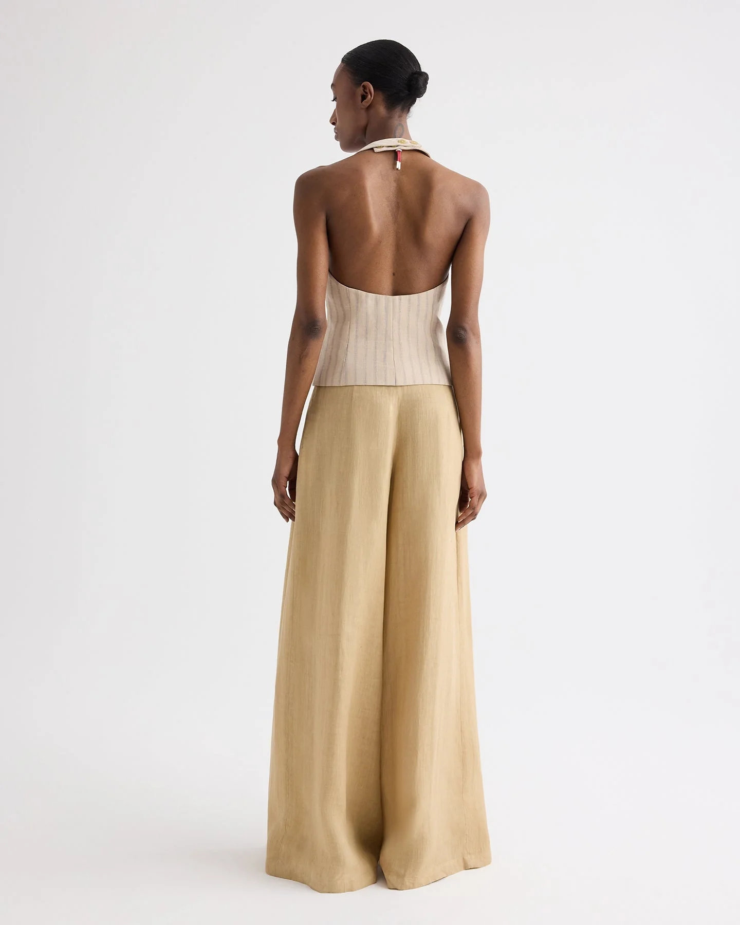 TWP - Drew Pant in Fluid Linen - Image 5