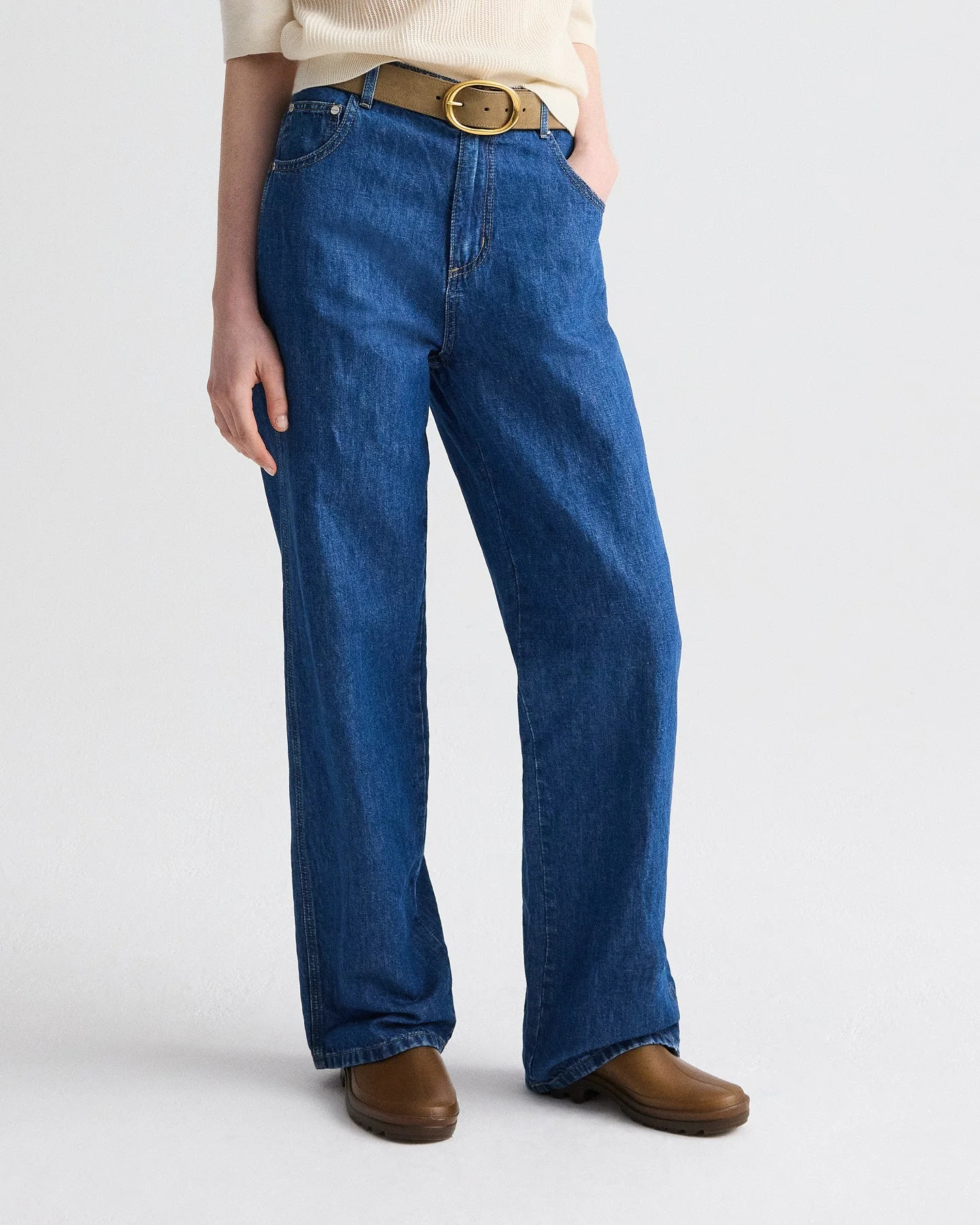 TWP - Easy Boy Jean in Linen Cotton Denim - Image 2