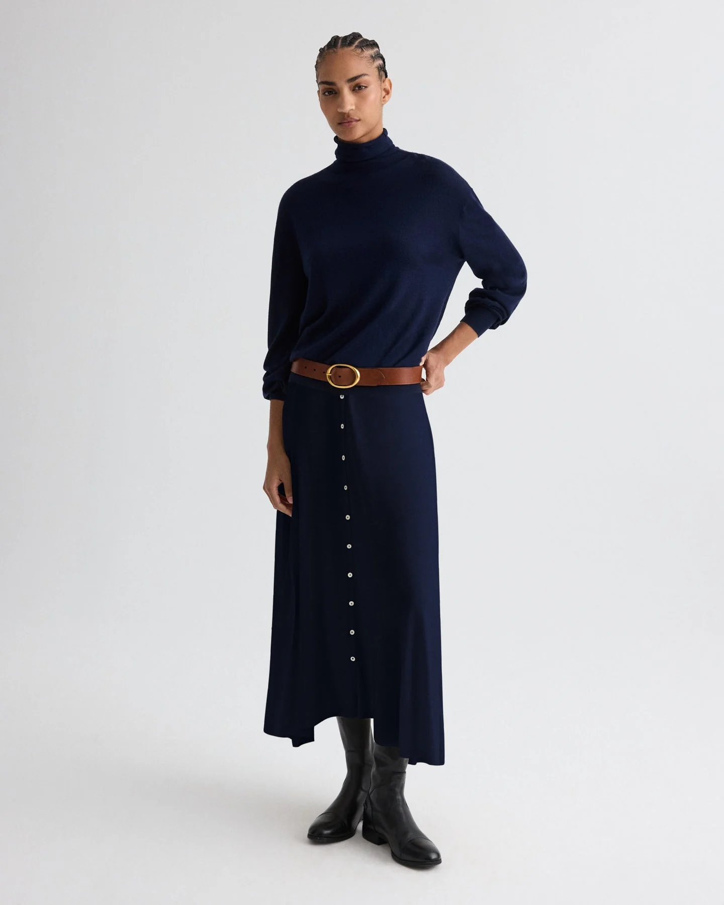 TWP - Easy Turtle Sweater in Wool Silk - Image 3