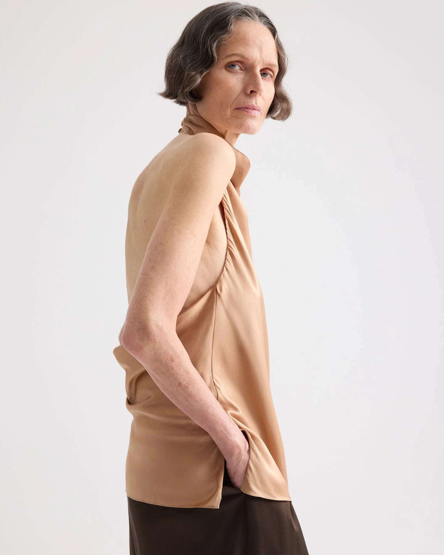 TWP - Flowy Halter Top in Silk Charmeuse - Image 2