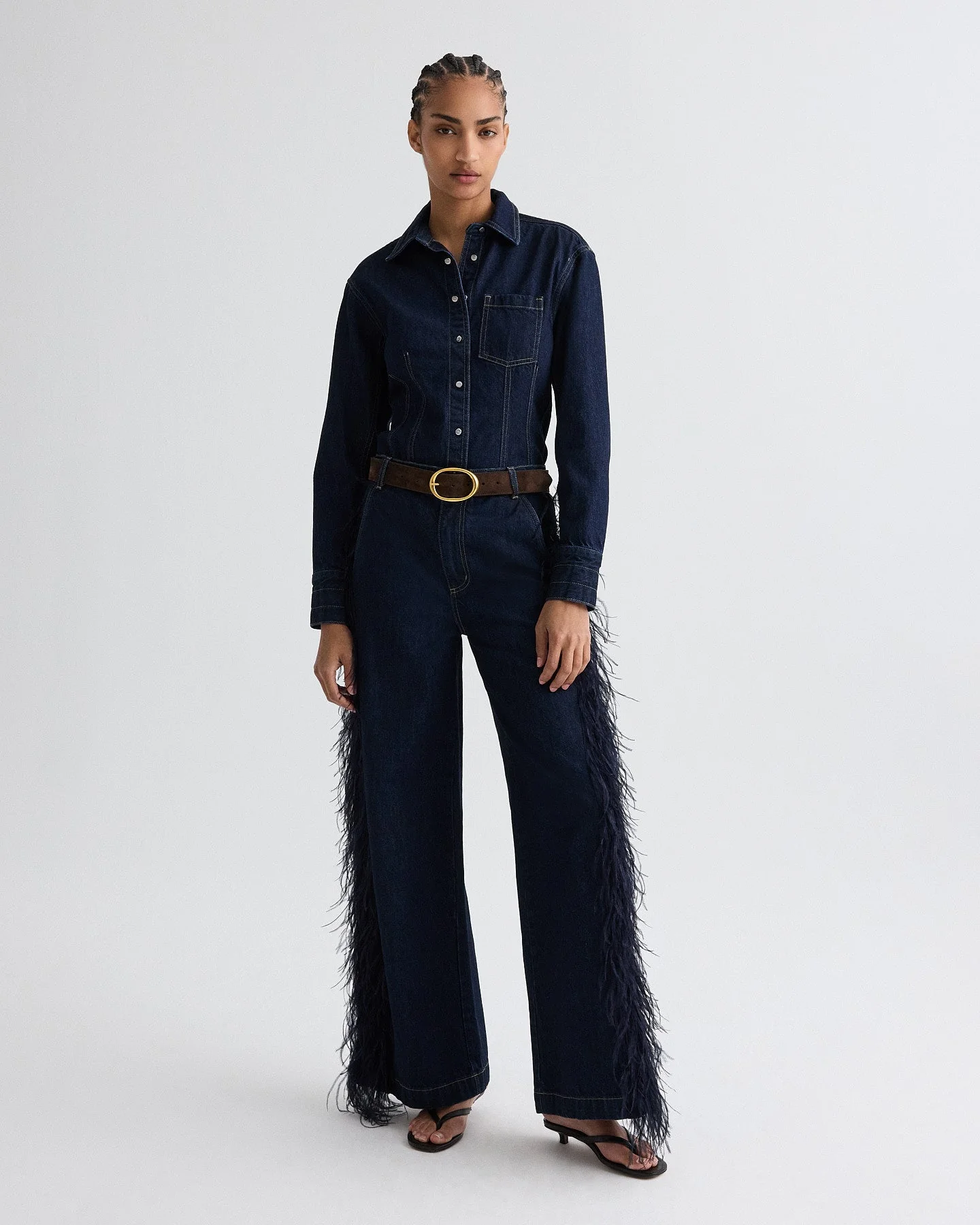 TWP - Franny Top in Denim - Image 3