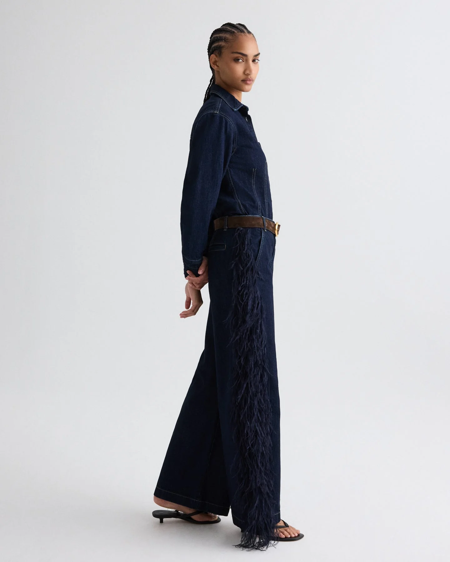 TWP - Franny Top in Denim - Image 4