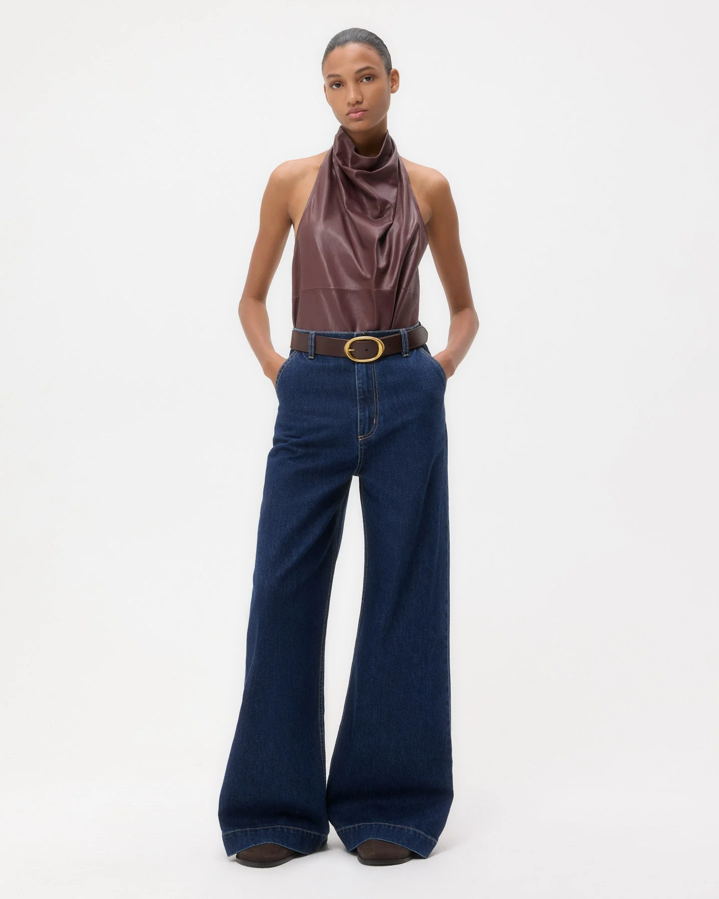 TWP - Friday Night Top in Paper Leather - Image 4