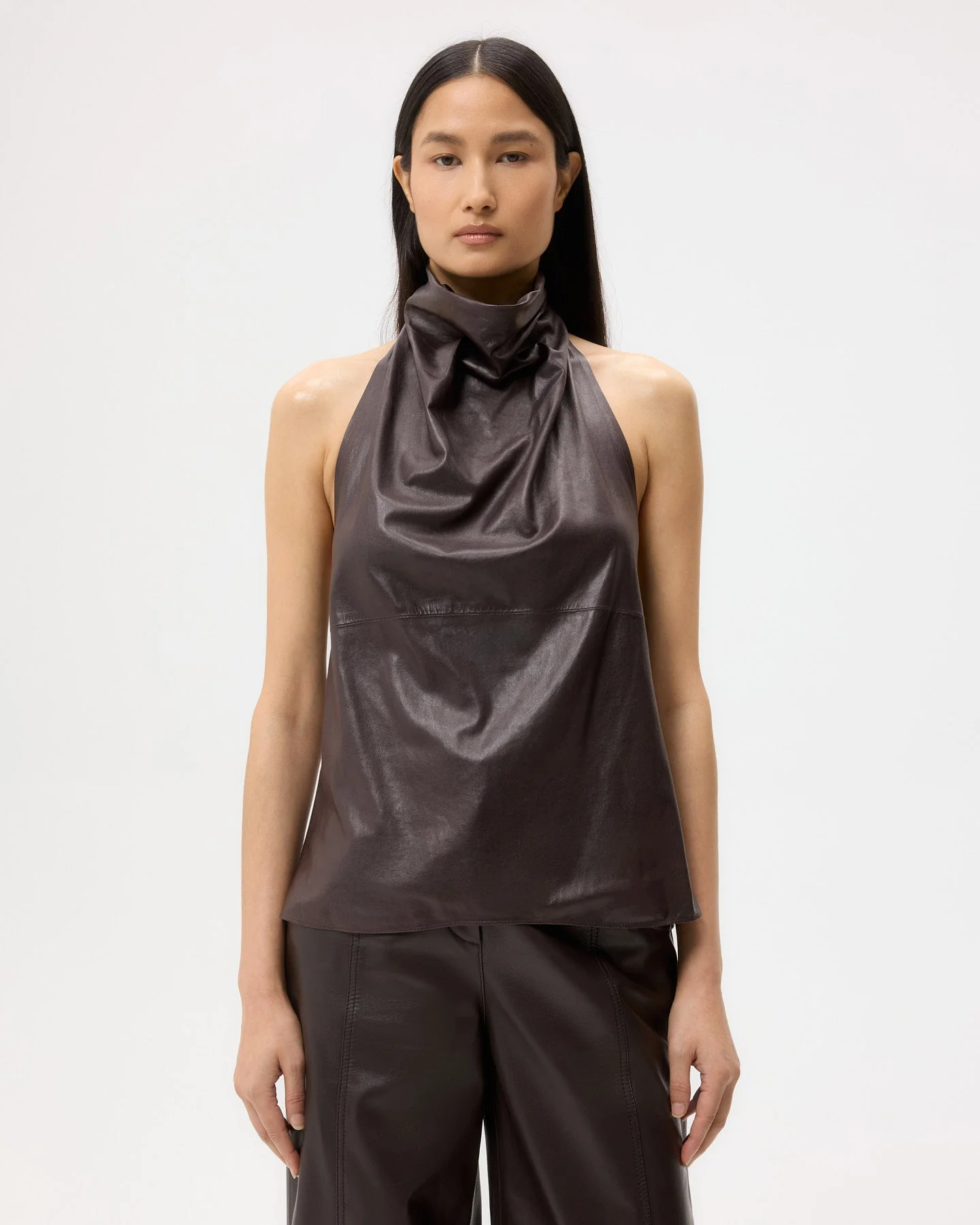 TWP - Friday Night Top in Paper Leather - Image 2