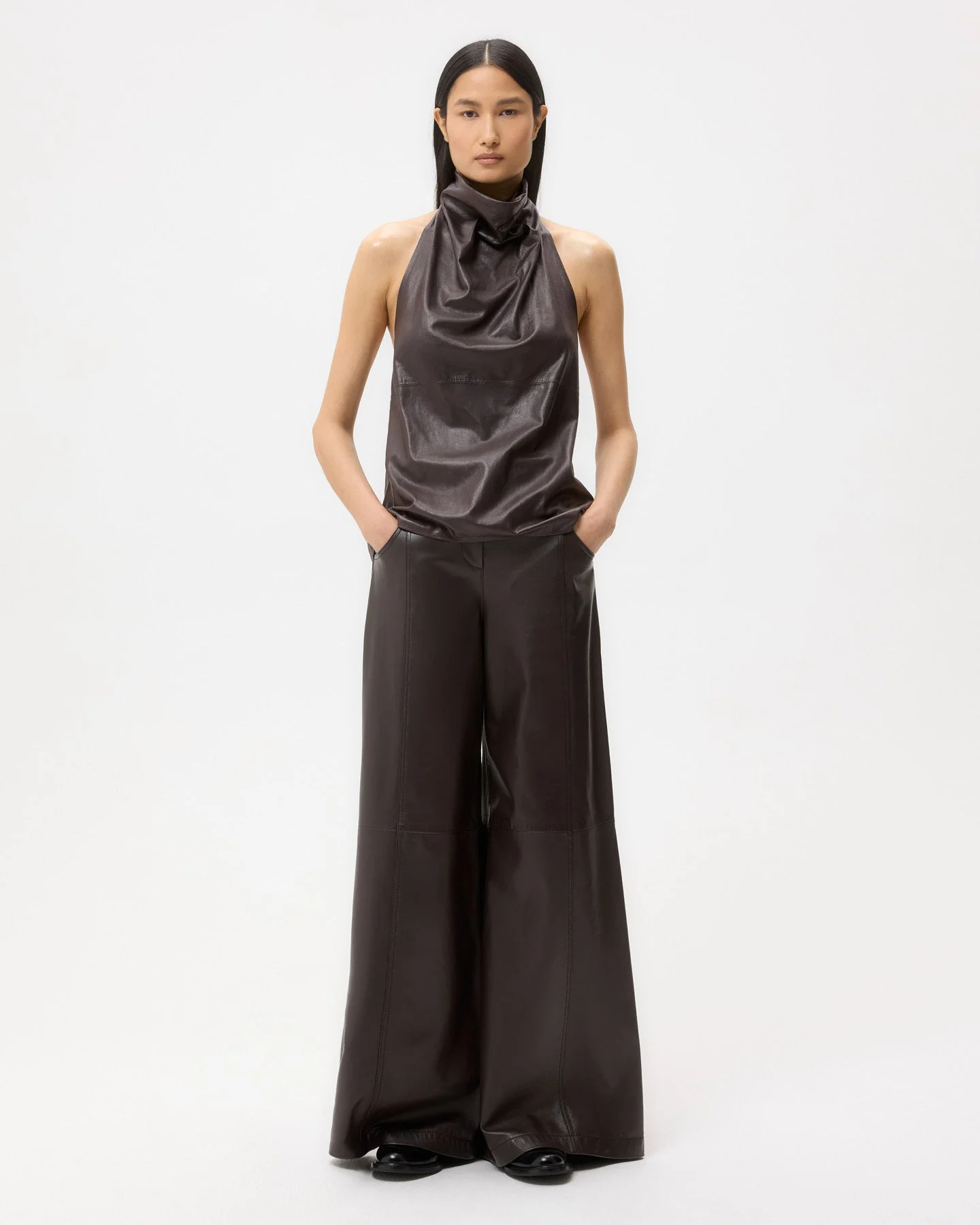 TWP - Friday Night Top in Paper Leather - Image 3