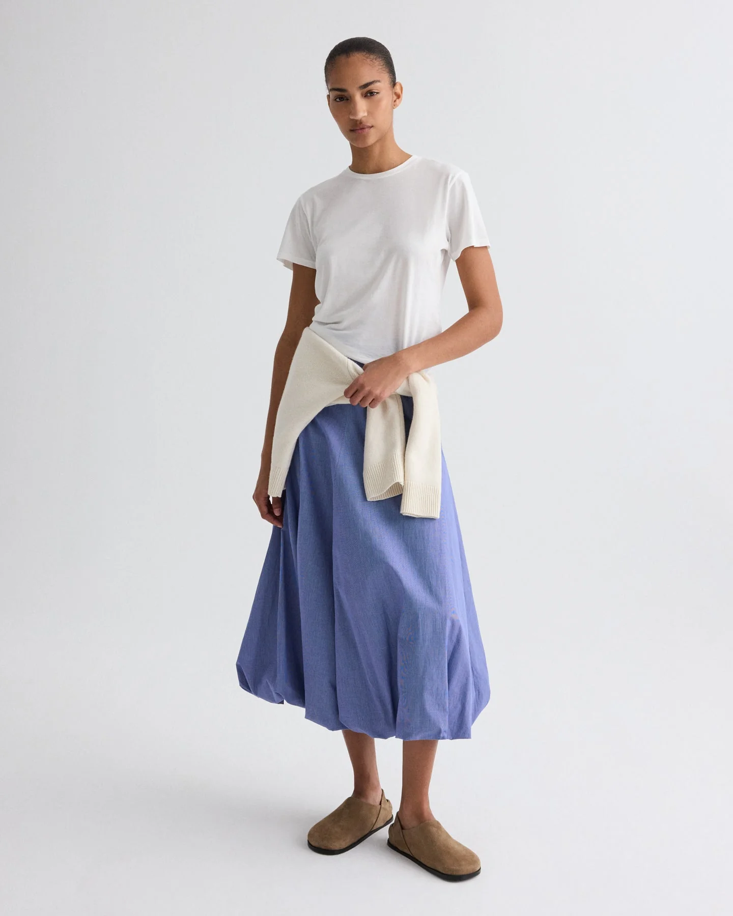 TWP - Full intentions Skirt in Micro Check