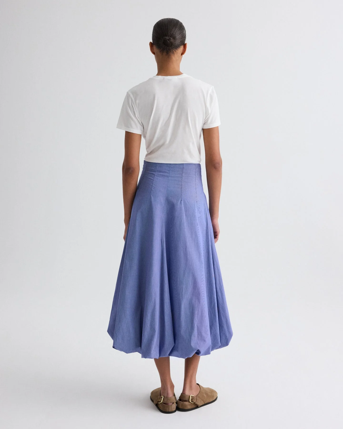 TWP - Full intentions Skirt in Micro Check - Image 5