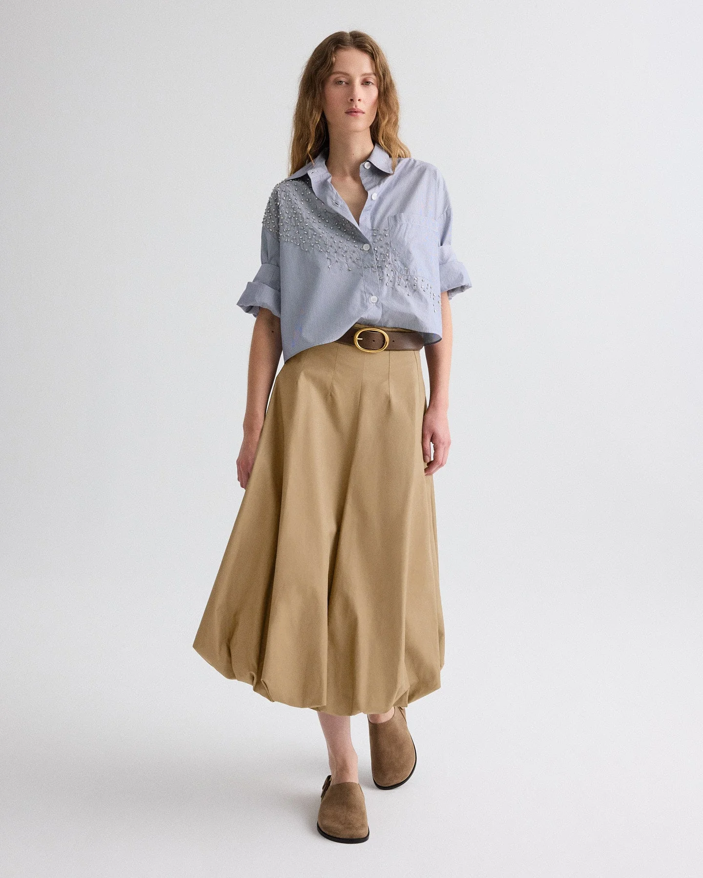 TWP - Full Intentions Skirt in Trench Chino Twill - Image 2