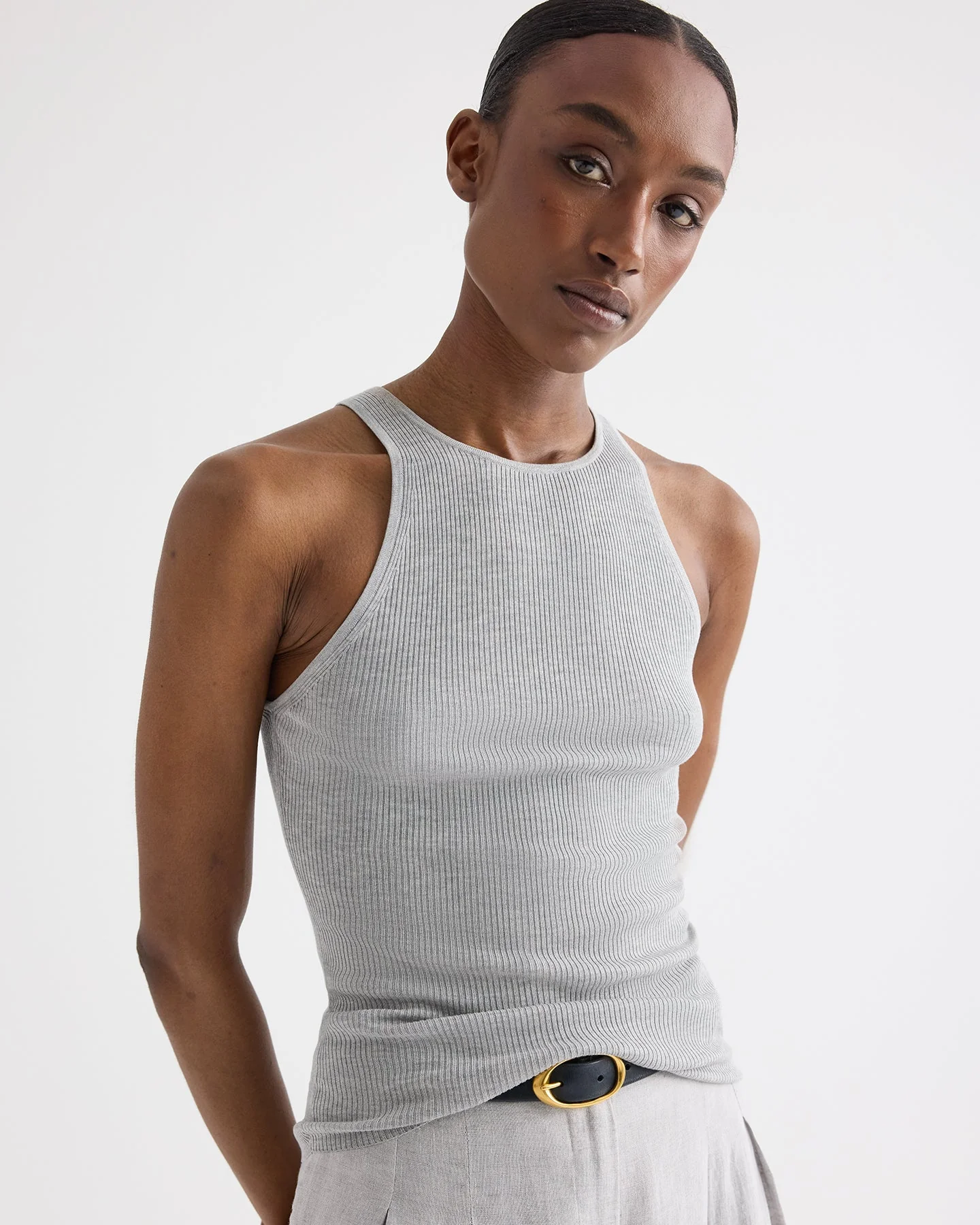 TWP - Harbor Tank in Viscose Silk - Image 2