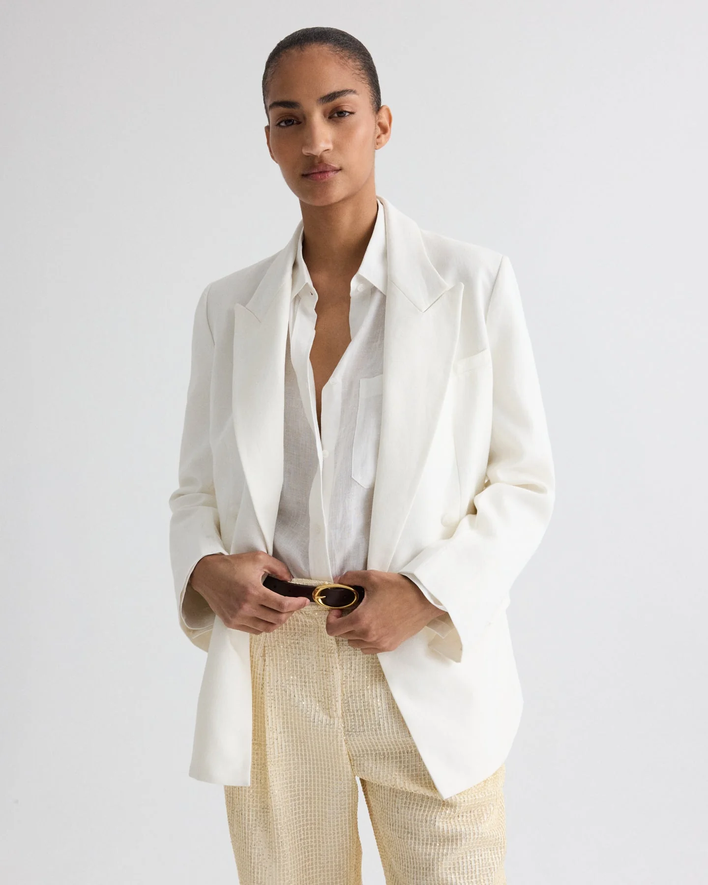 TWP - Harper Blazer in Weave Linen - Image 2