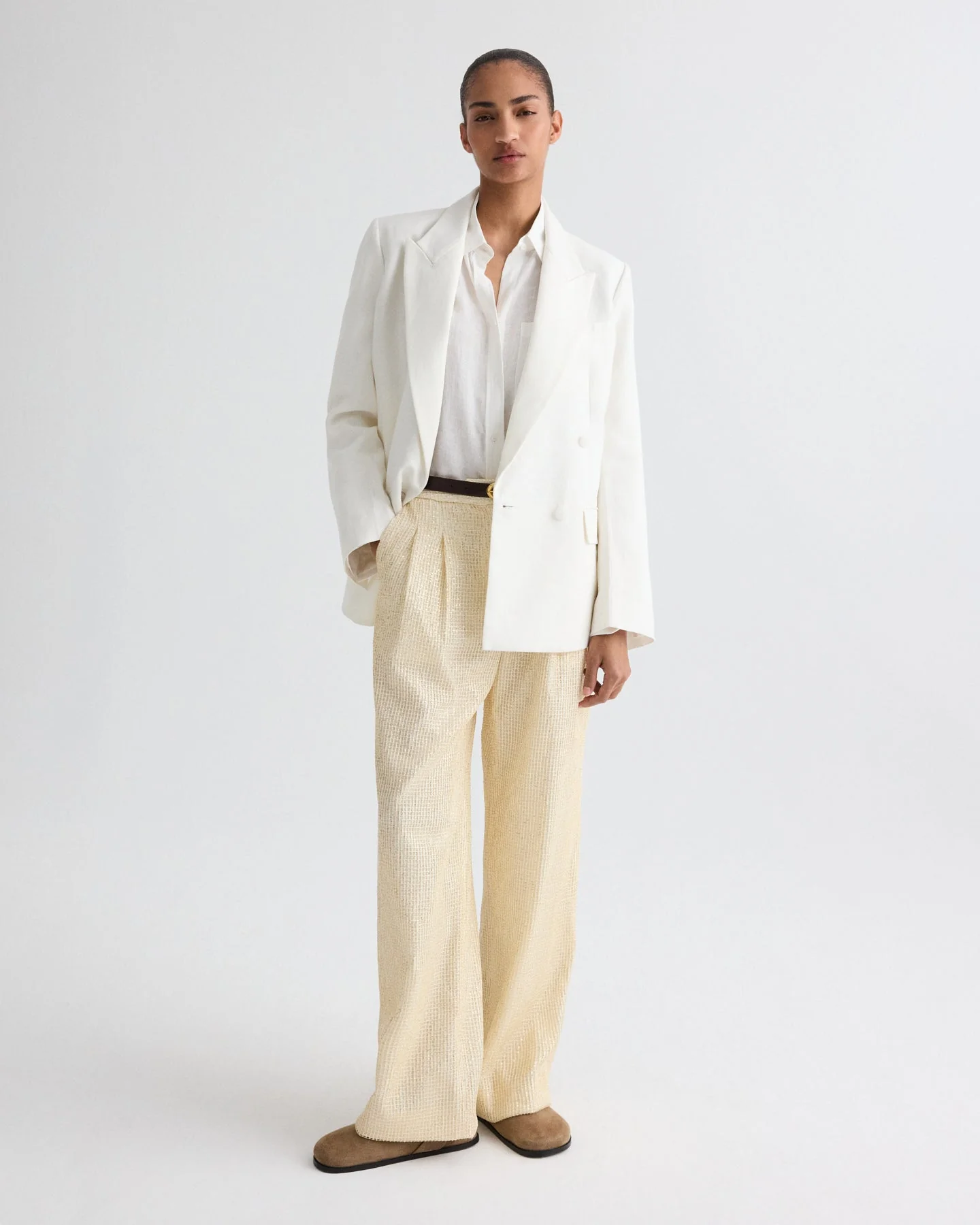 TWP - Harper Blazer in Weave Linen - Image 3