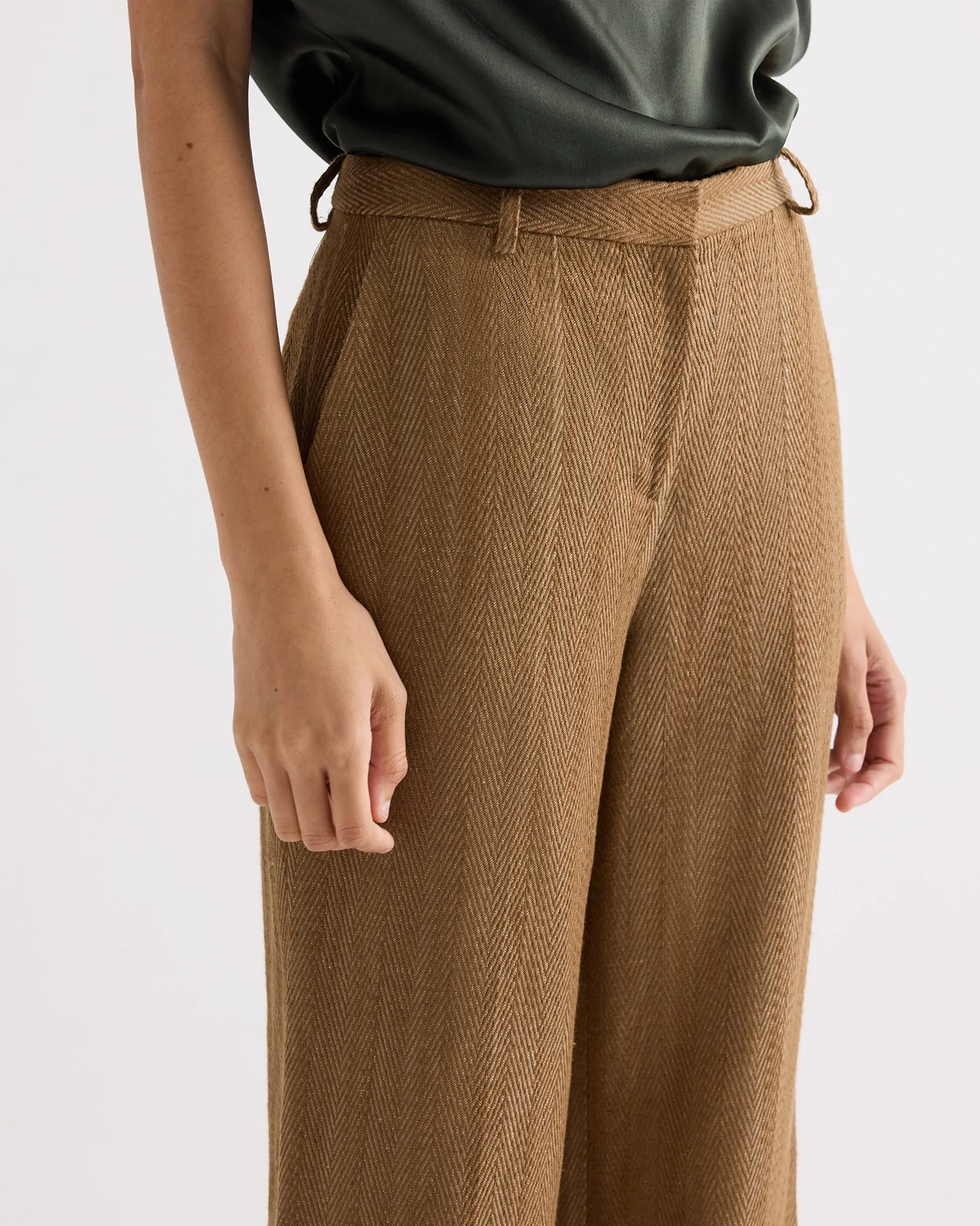 TWP - Henry Pant in Novel Herringbone Linen - Image 4