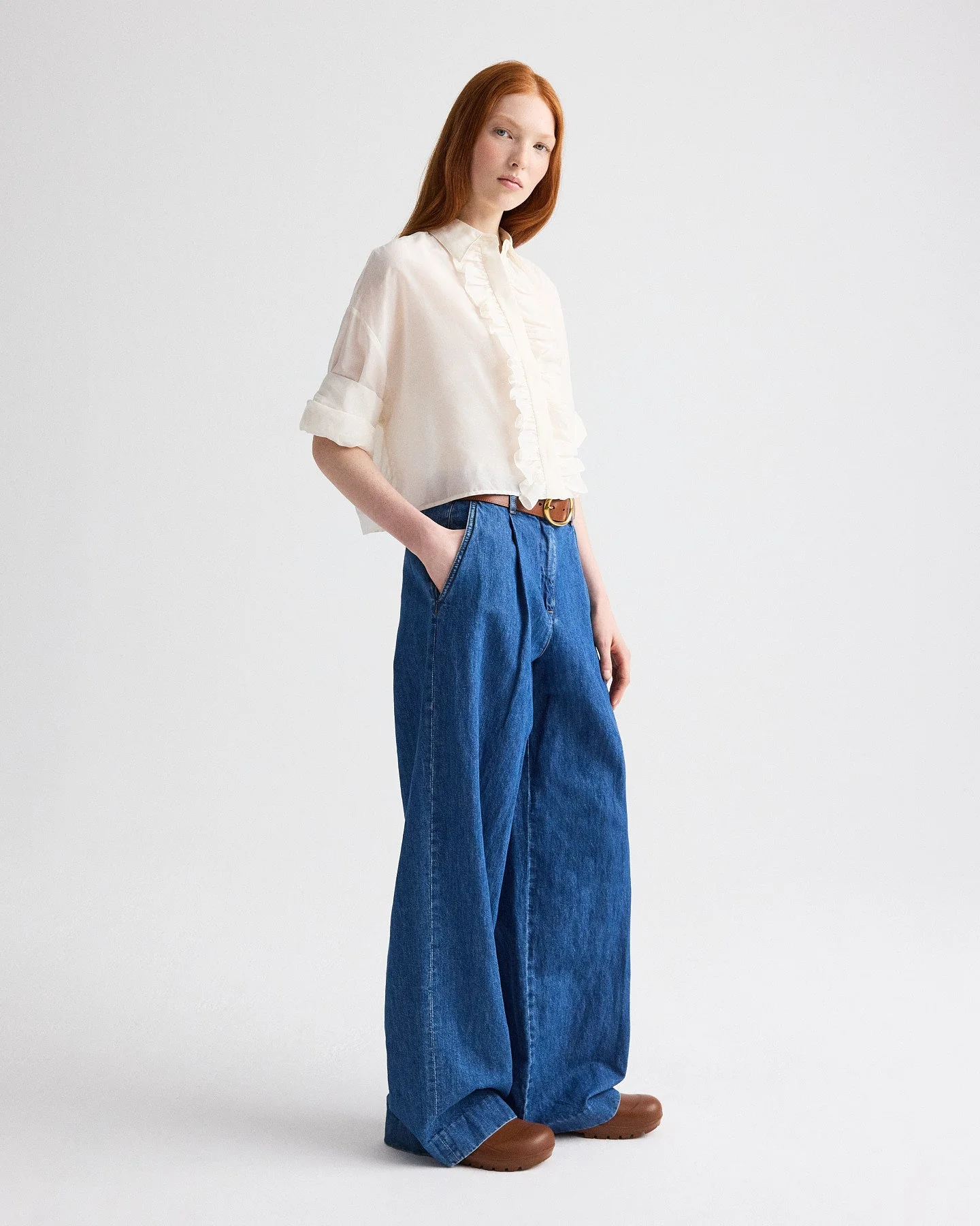 TWP - Hudson St Jean in Linen Cotton Denim - Image 6