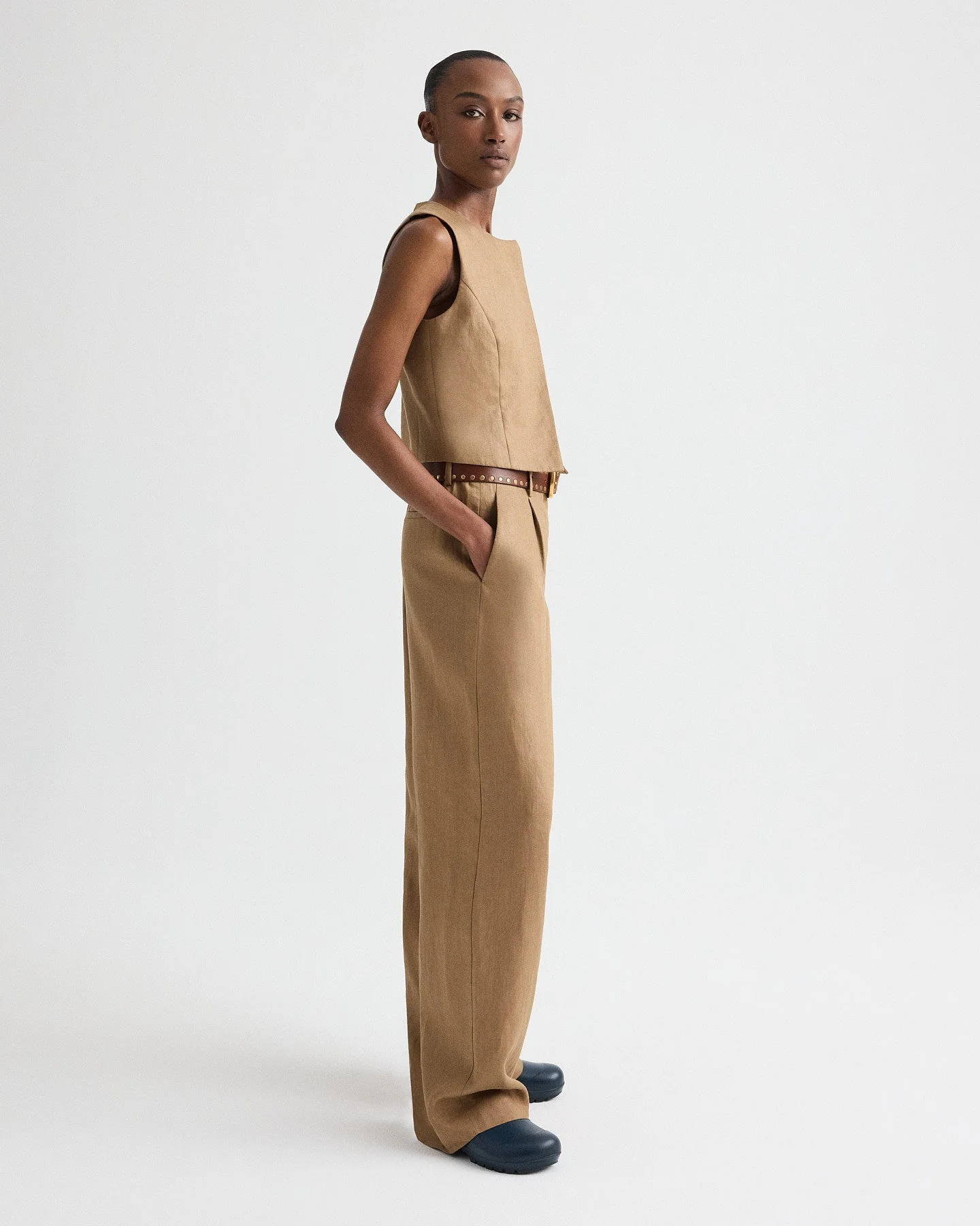 TWP - Hudson St Pant in Chintzed Linen - Image 3