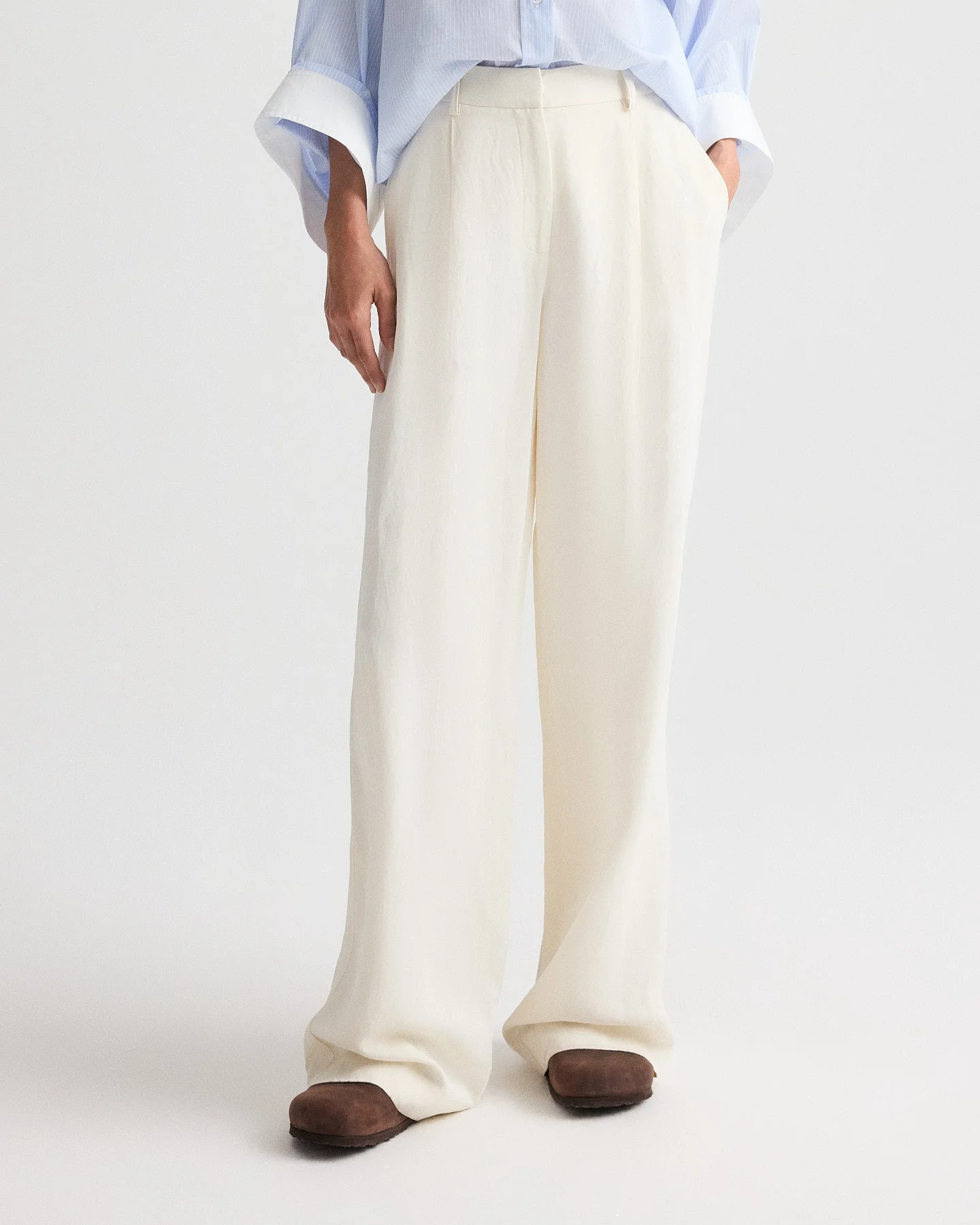 TWP - Hudson St Pant in Coated Viscose Linen - Image 2