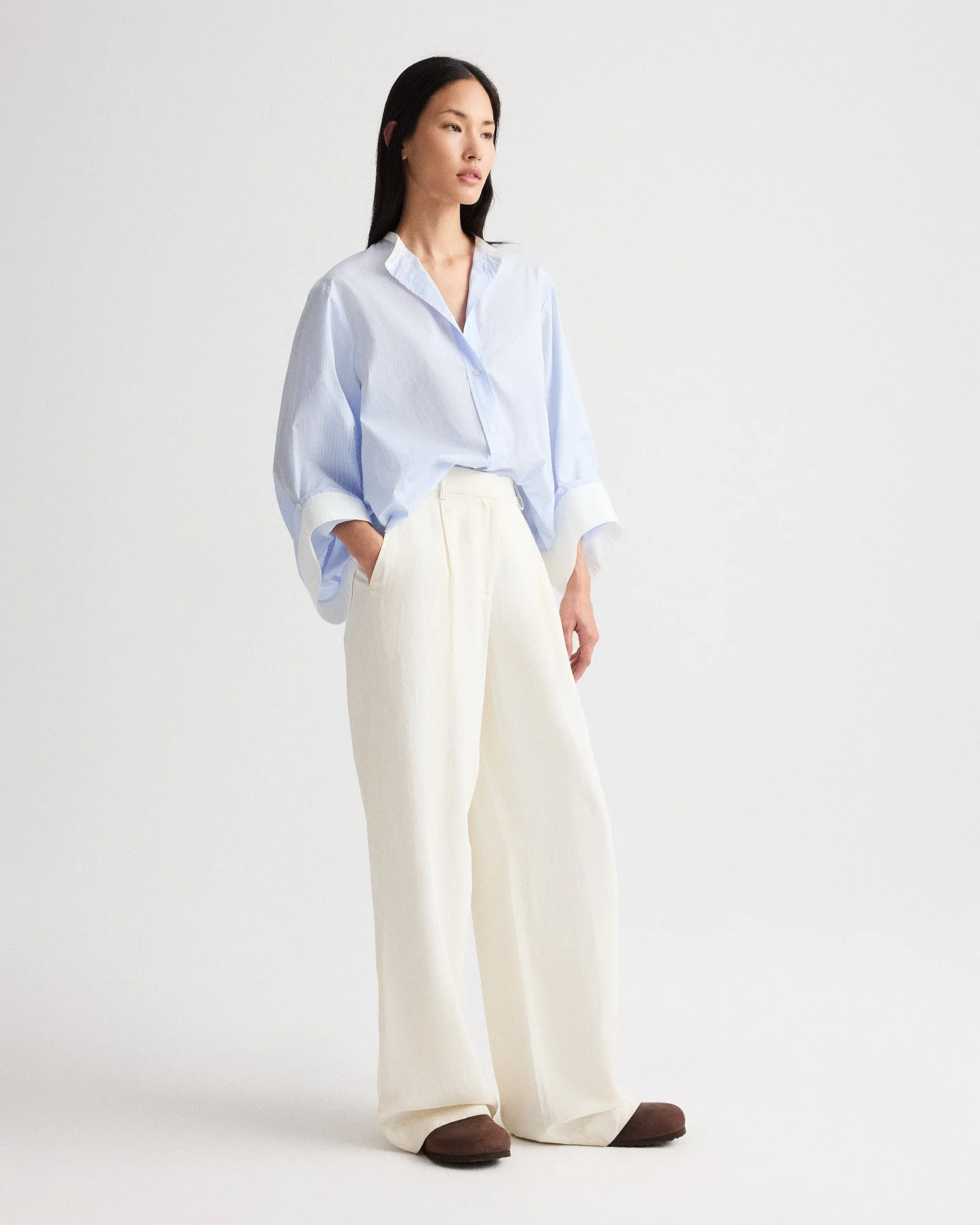 TWP - Hudson St Pant in Coated Viscose Linen - Image 5