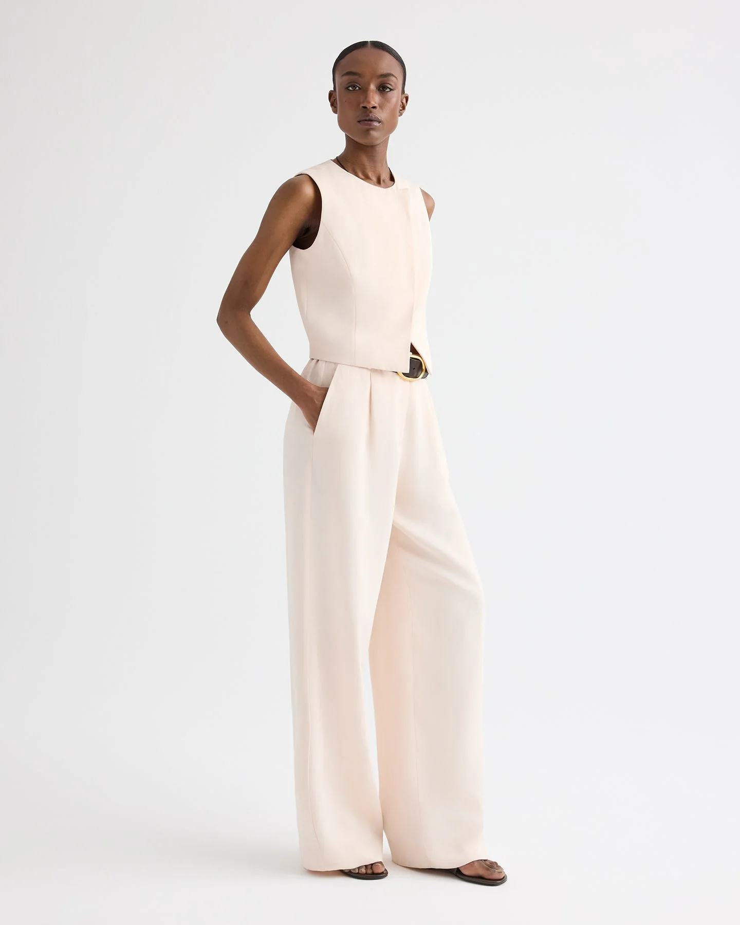 TWP - Hudson St Pant in Coated Viscose Linen - Image 4