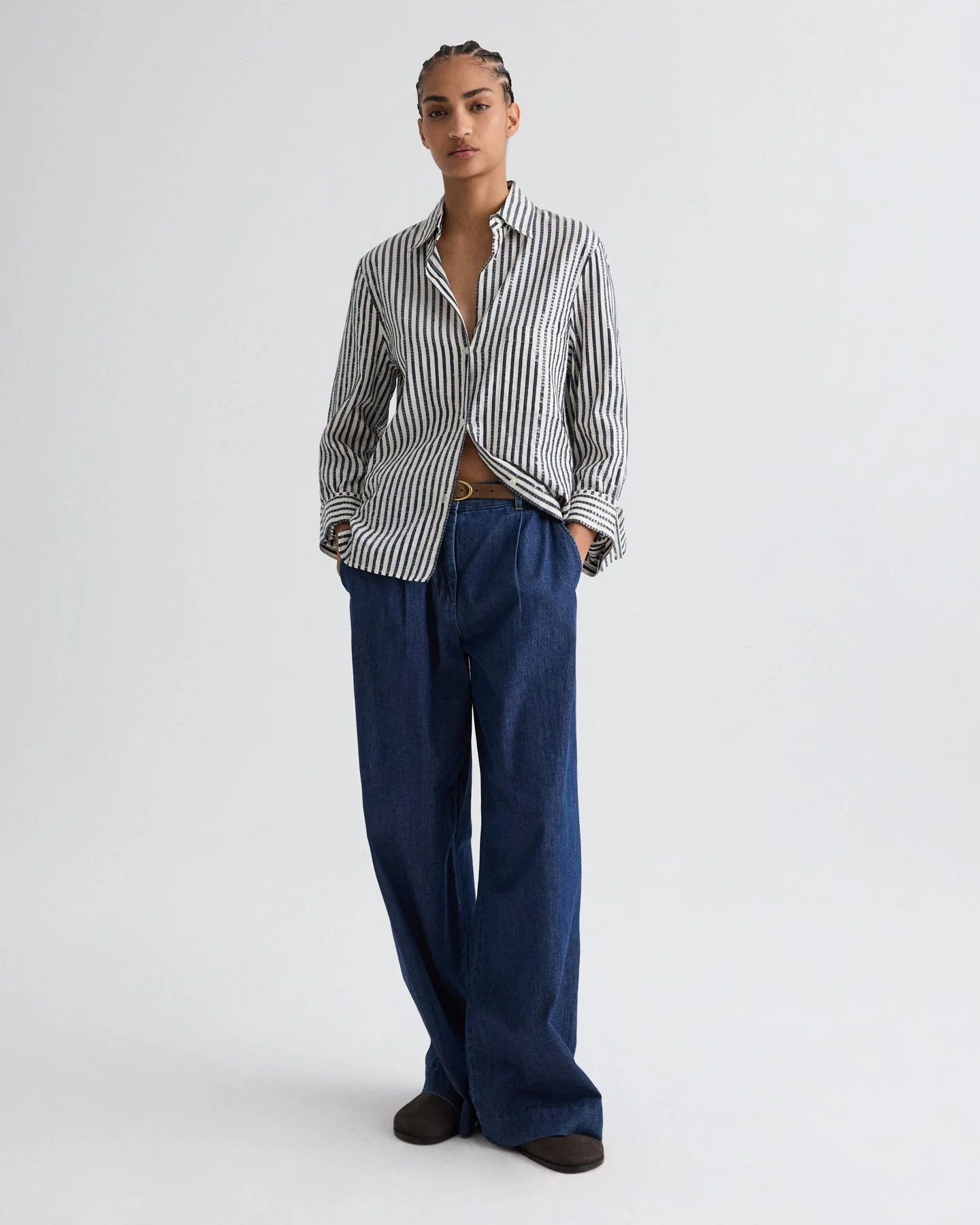 TWP - Hudson St. Pant in Denim - Image 3