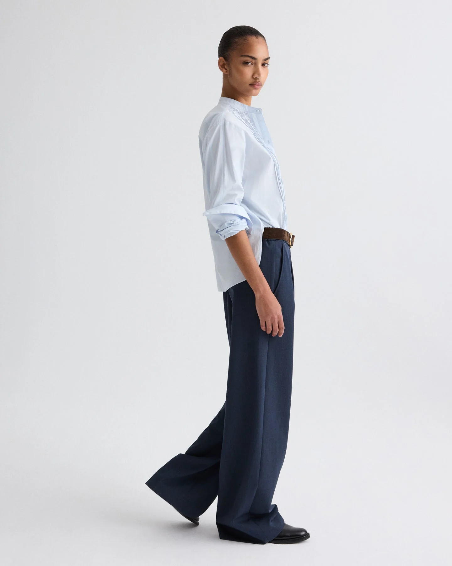TWP - Hudson St. Pant in Denim Look Suiting - Image 3